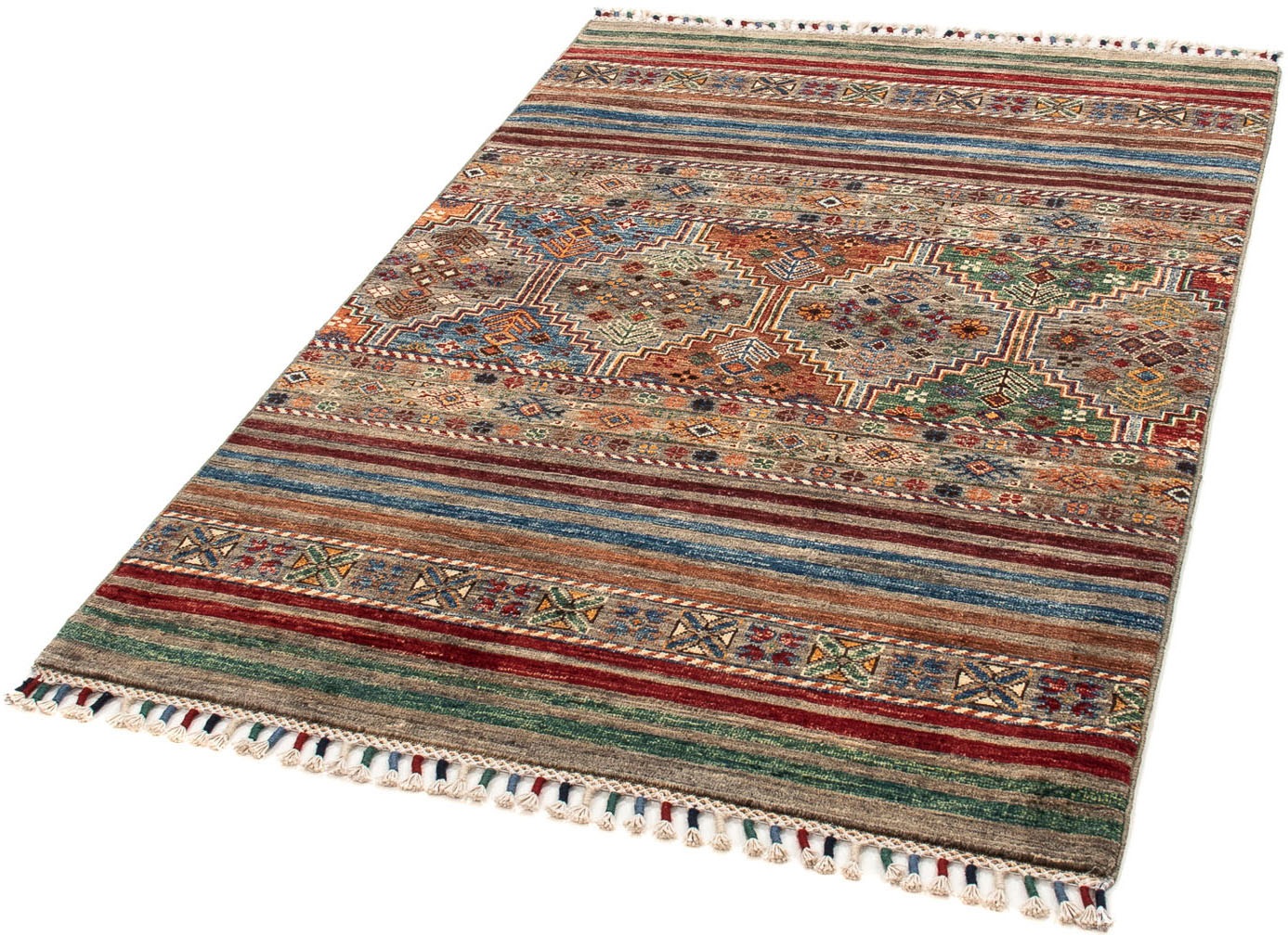 Image of morgenland Orientteppich »Ziegler - 149 x 99 cm - mehrfarbig«, rechteckig, 6 mm Höhe, Wohnzimmer, Handgeknüpft, Einzelstück mit Zertifikat bei Ackermann Versand Schweiz