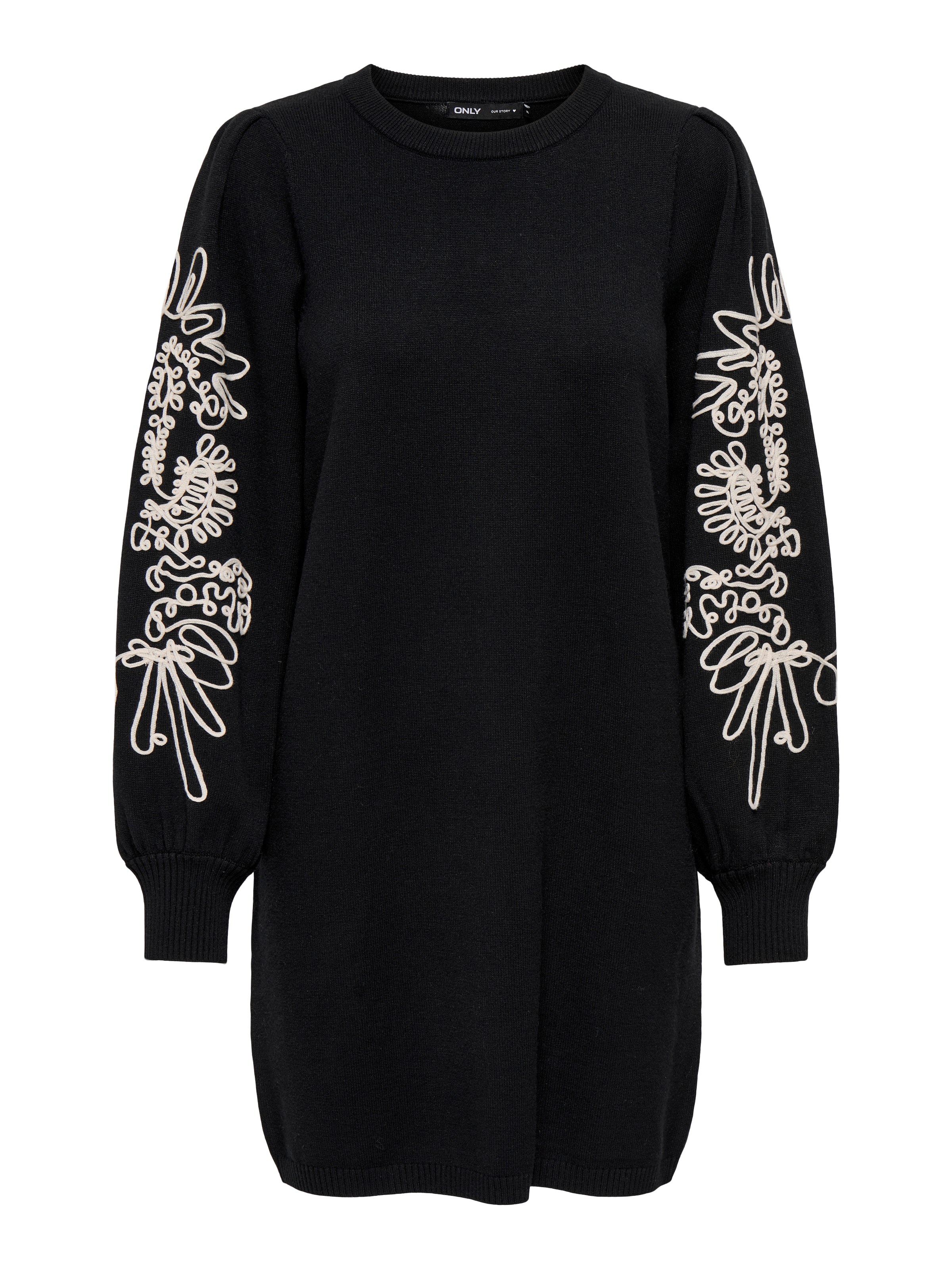 ONLY Strickkleid »ONLMAGNOLIA LS DETAIL DRESS KNT« Materialmix, regular fit
