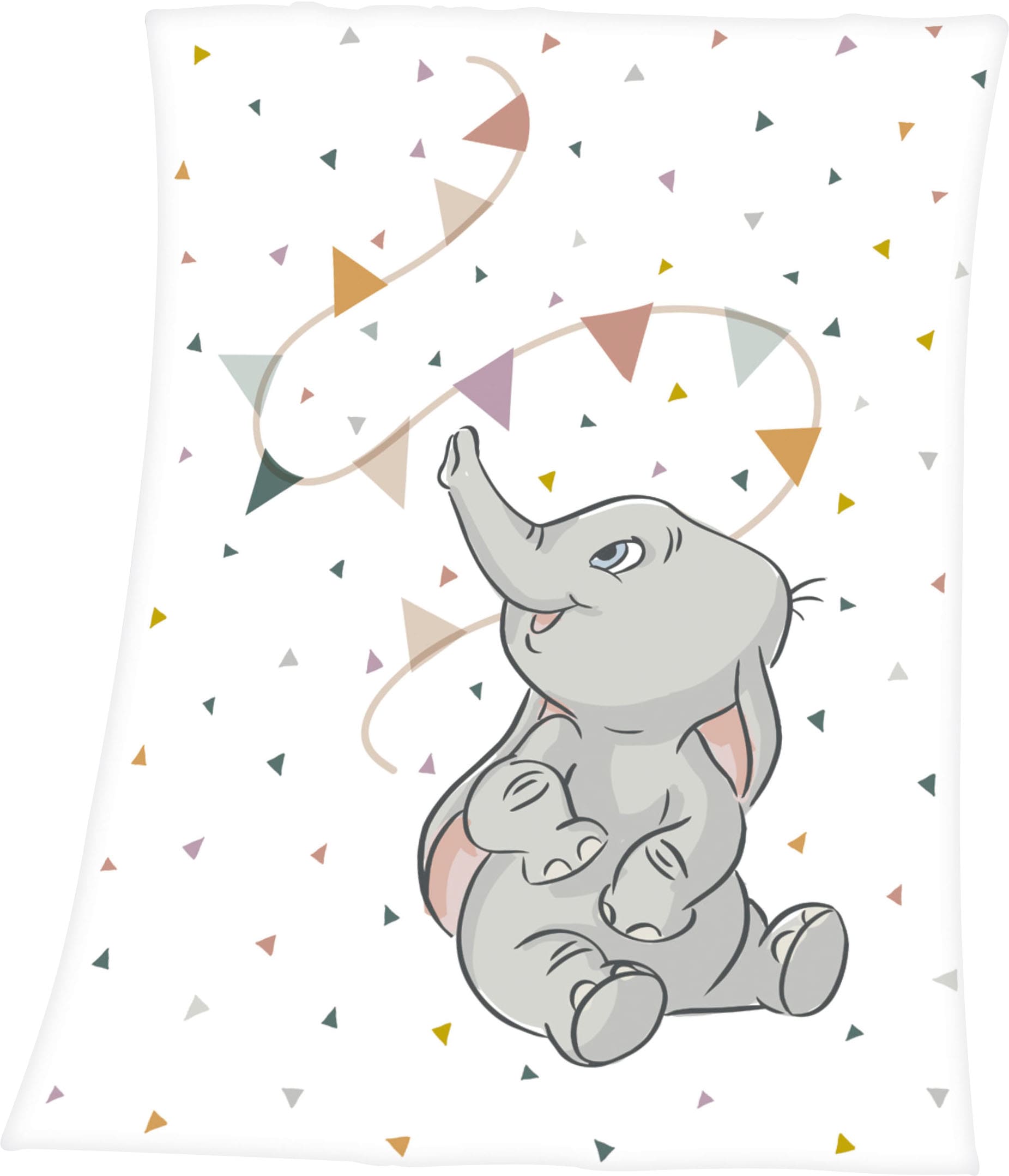 Disney Babydecke »Dumbo«, bequem mit Motiv, liebevollem Dumbo Kuscheldecke kaufen
