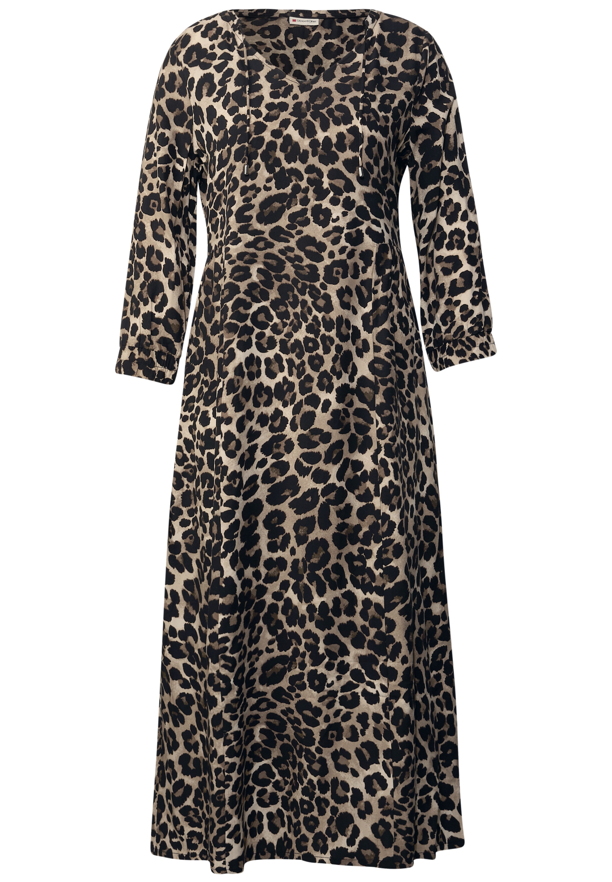 STREET ONE Midikleid, mit grafischem Muster und 3/4 -Arm