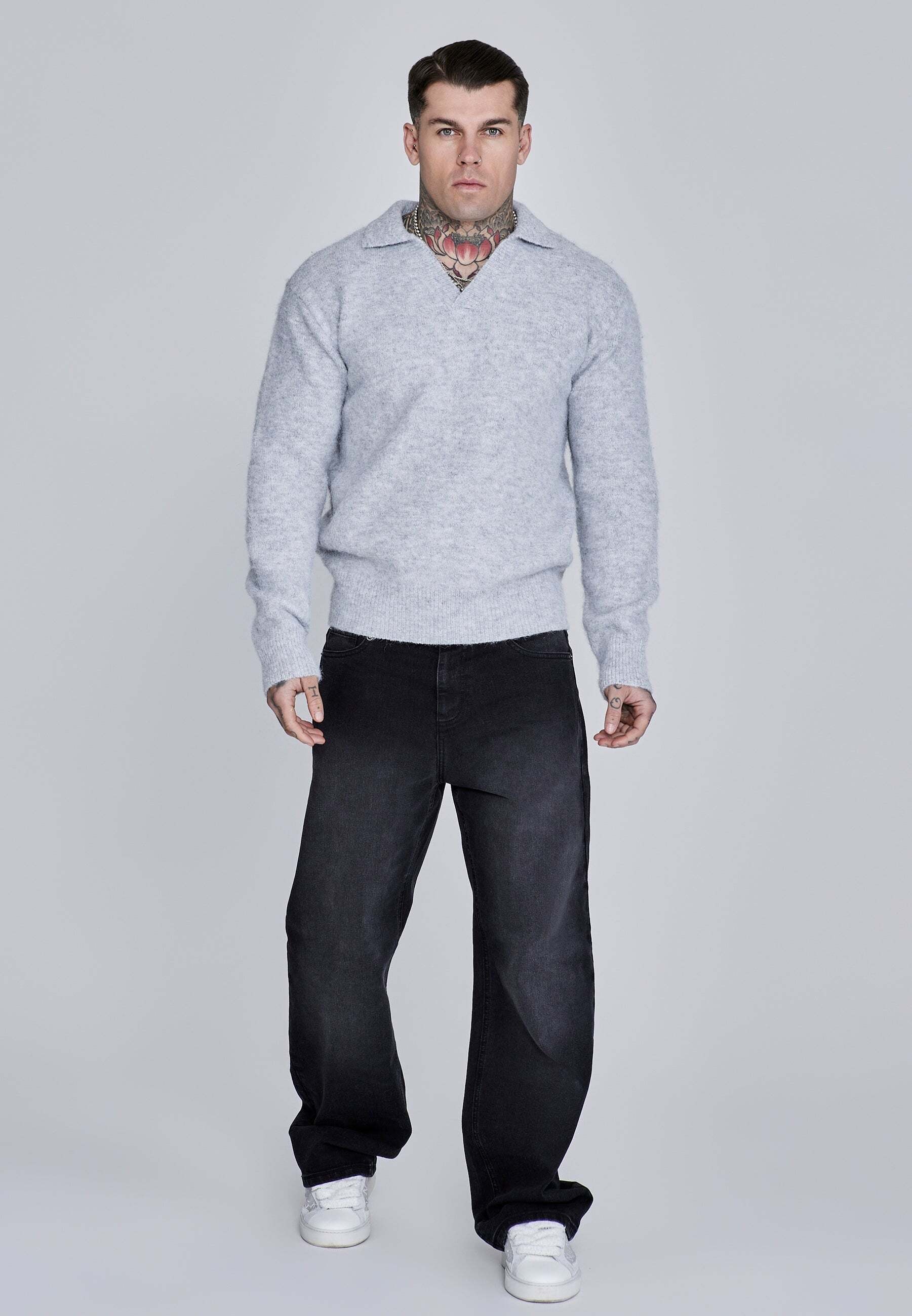 Siksilk Strickpullover »Siksilk Pullover Knitted Polo Sweater«
