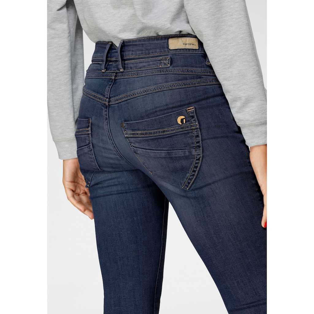 GANG Skinny-fit-Jeans »Medina«, mit stylischer halb offener Knopfleiste