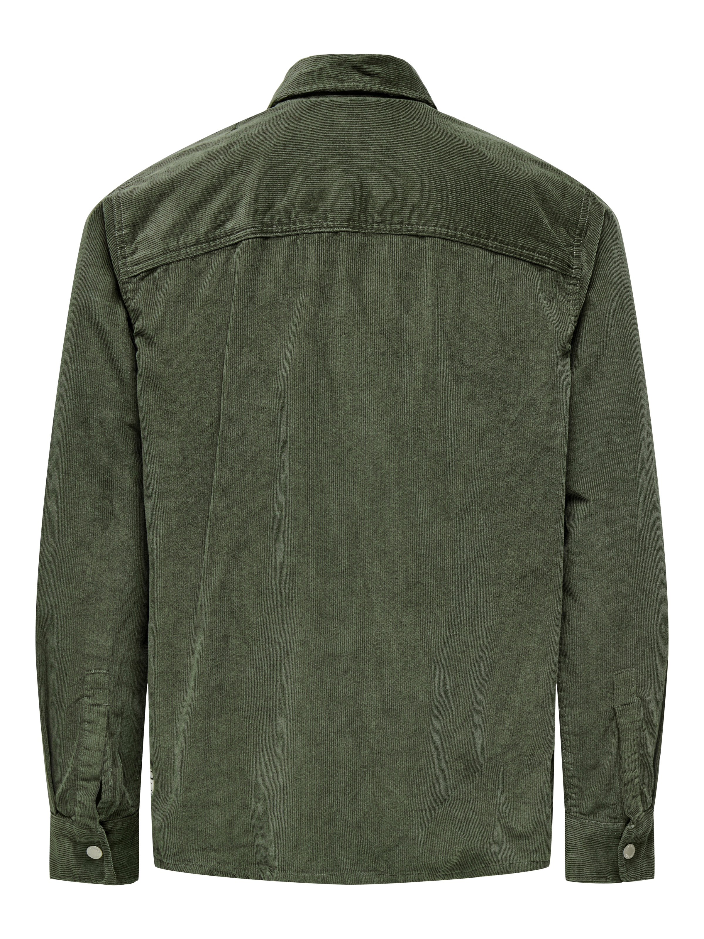 ONLY & SONS Langarmhemd »ONSALP 14W RLX 2PKT WASHD CORD LS ZIP«