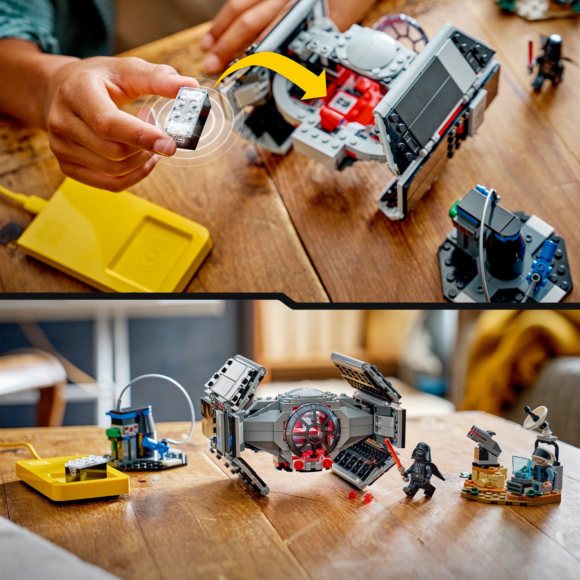 LEGO® Pions de construction »SMART Play: Darth Vaders TIE Fighter (75421), LEGO Star Wars™« inklusive SMART Brick; mit Licht- und Soundeffekten