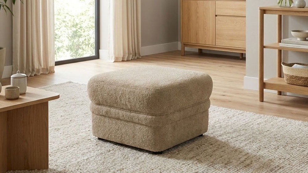 Image of GOODproduct Hocker "Nyborrg 60 cm, formschönes Design für ein modernes Zuhause" Polsterhocker passend zum Sofa, Breite 60 cm, individuell kombinieren