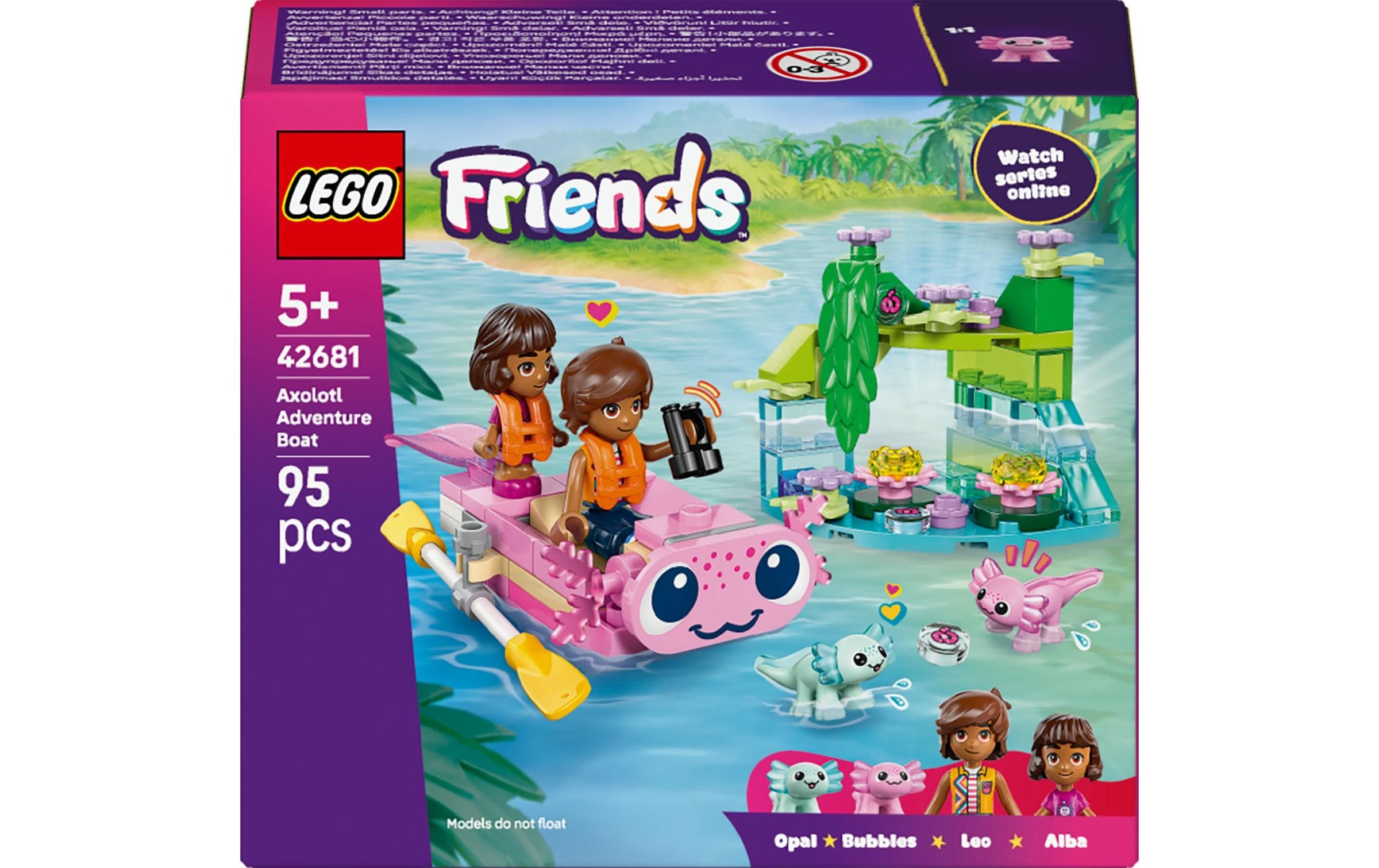 Image of Konstruktionsspielsteine "Friends Axolotl-Abenteuerboot 42681" Kategorie: Alltägliches