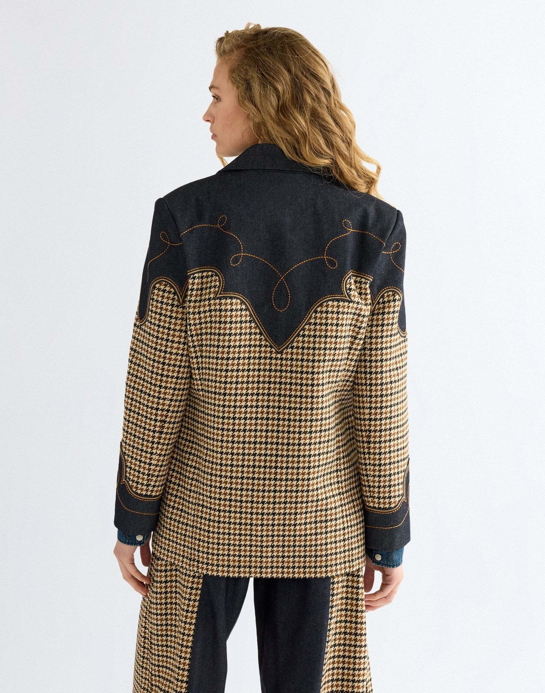 Wrangler Jeansjacke »WRANGLER Jeansjacke Houndstooth«