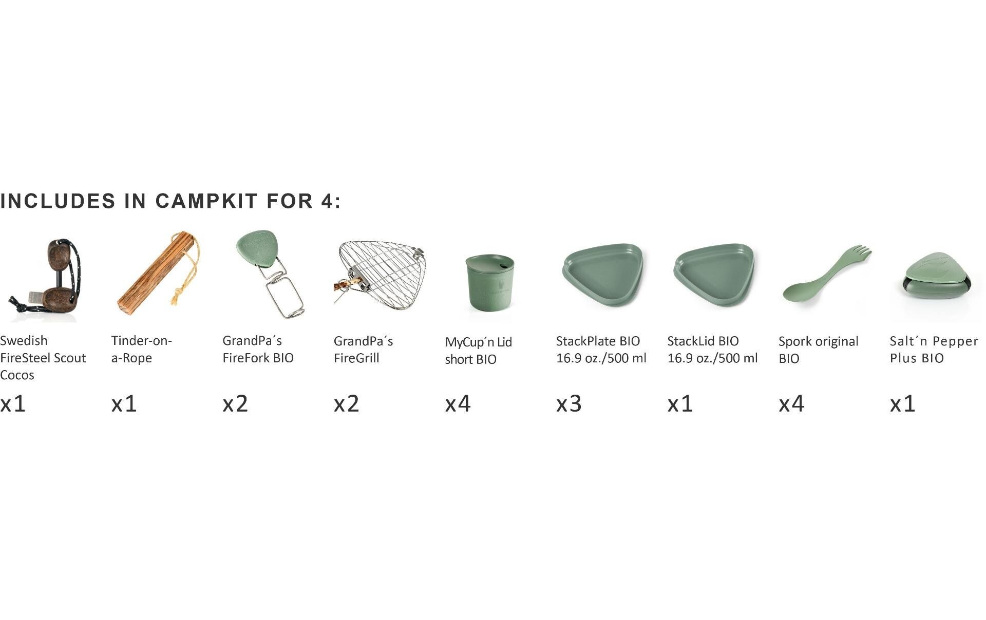 Light my Fire Geschirr-Set »CampKit for 4 BIO«