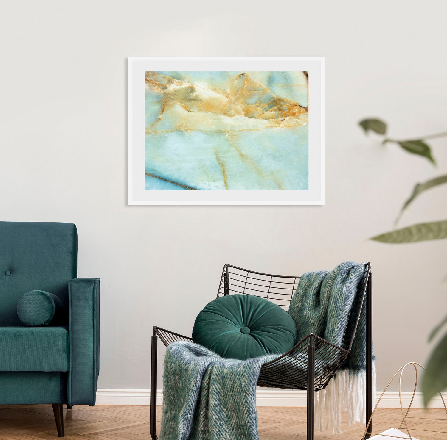 queence Bild »Pascal« Abstrakt | Gemälde | Kunst | Marmor 1 Stk. tlg. HD Premium Poster-Druck inkl. Holzrahmen