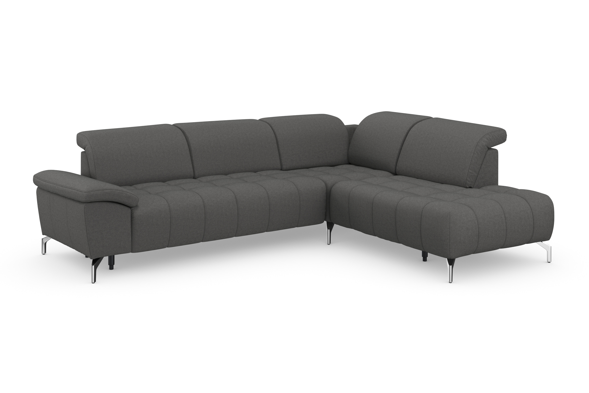 sit&more Ecksofa »Cool L-Form«, wahlweise mit Kopfteilverstellung und Vorziehsitz, motorisch