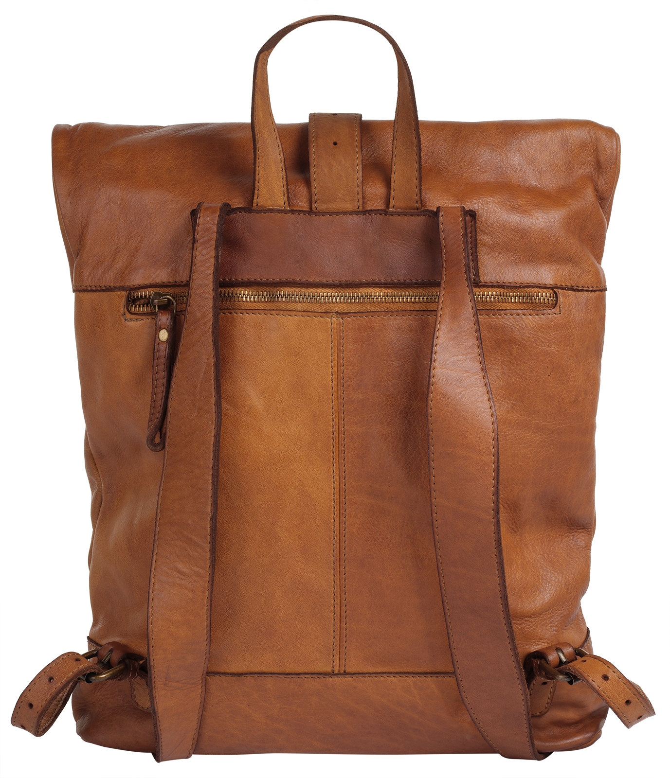 forty° Tagesrucksack, echt Leder, Made in Italy