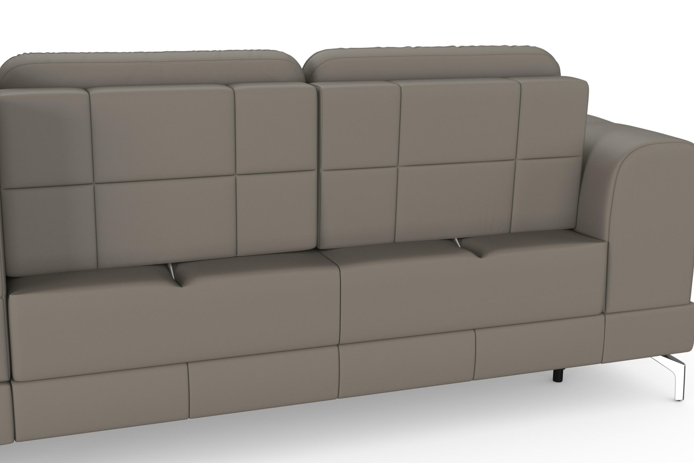 sit&more Ecksofa »Bendigo L-Form«, inklusive Sitztiefenverstellung, Bodenfreiheit 12 cm, in 2 Fussfarben