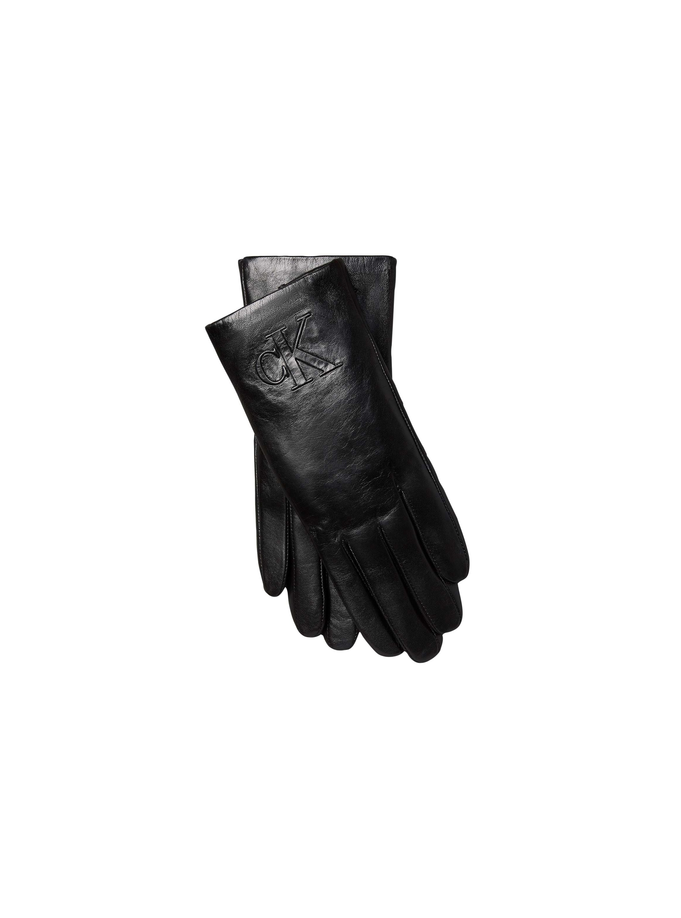 Image of Calvin Klein Jeans Lederhandschuhe Regular fit mit Markenlogo