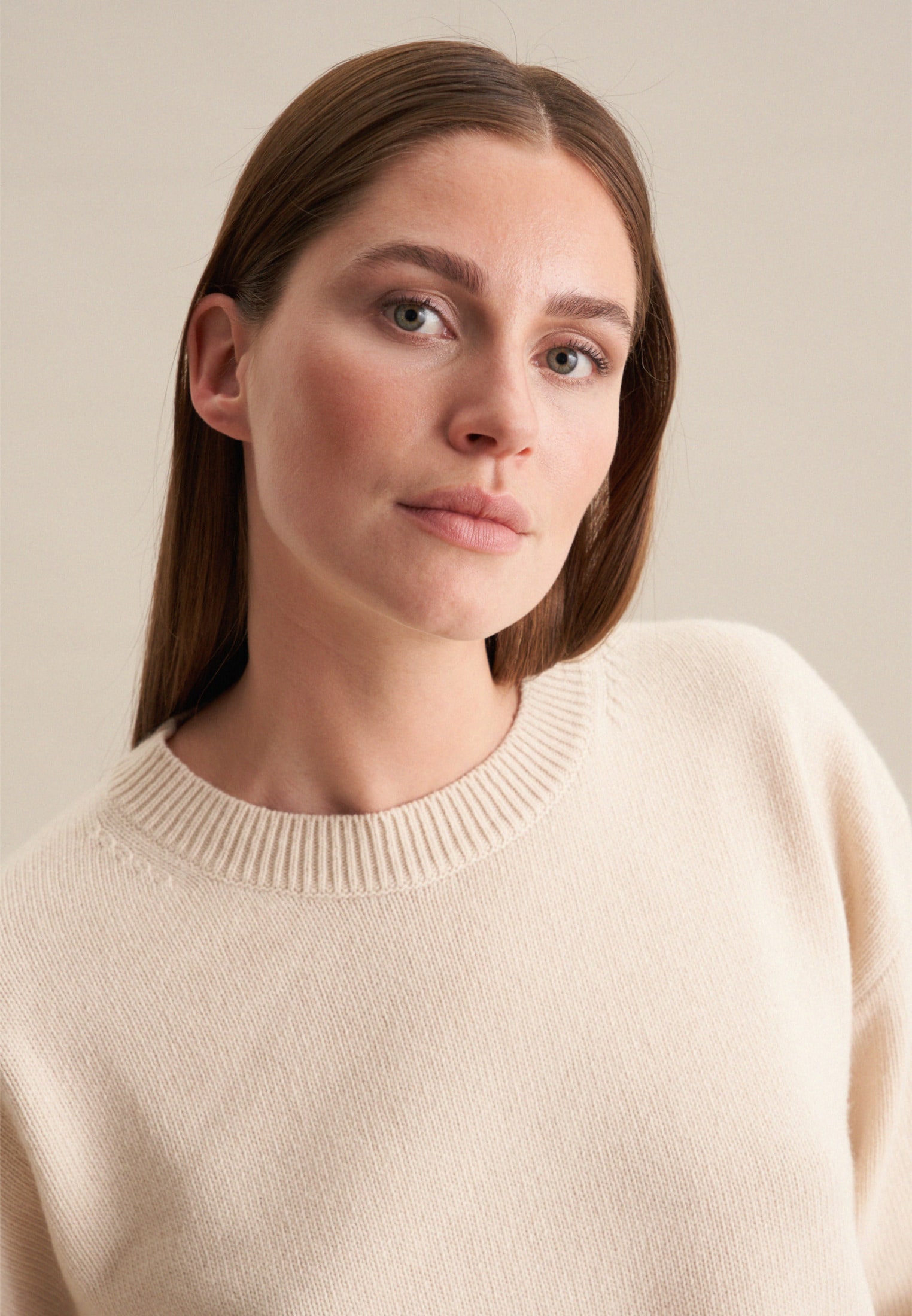 seidensticker Strickpullover »Schwarze Rose«, Langarm Rundhals Uni