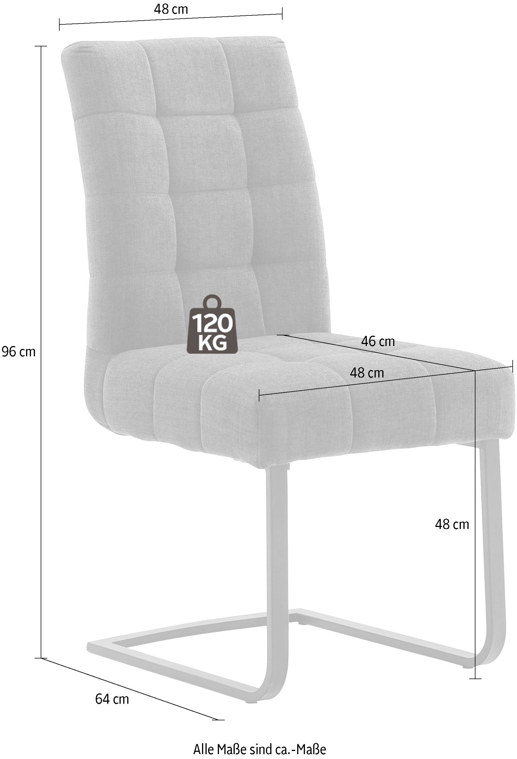 MCA furniture Freischwinger »Salta«, St., Clean, Bezug Aqua kaufen (Set), Clean jetzt 2 mit Aqua
