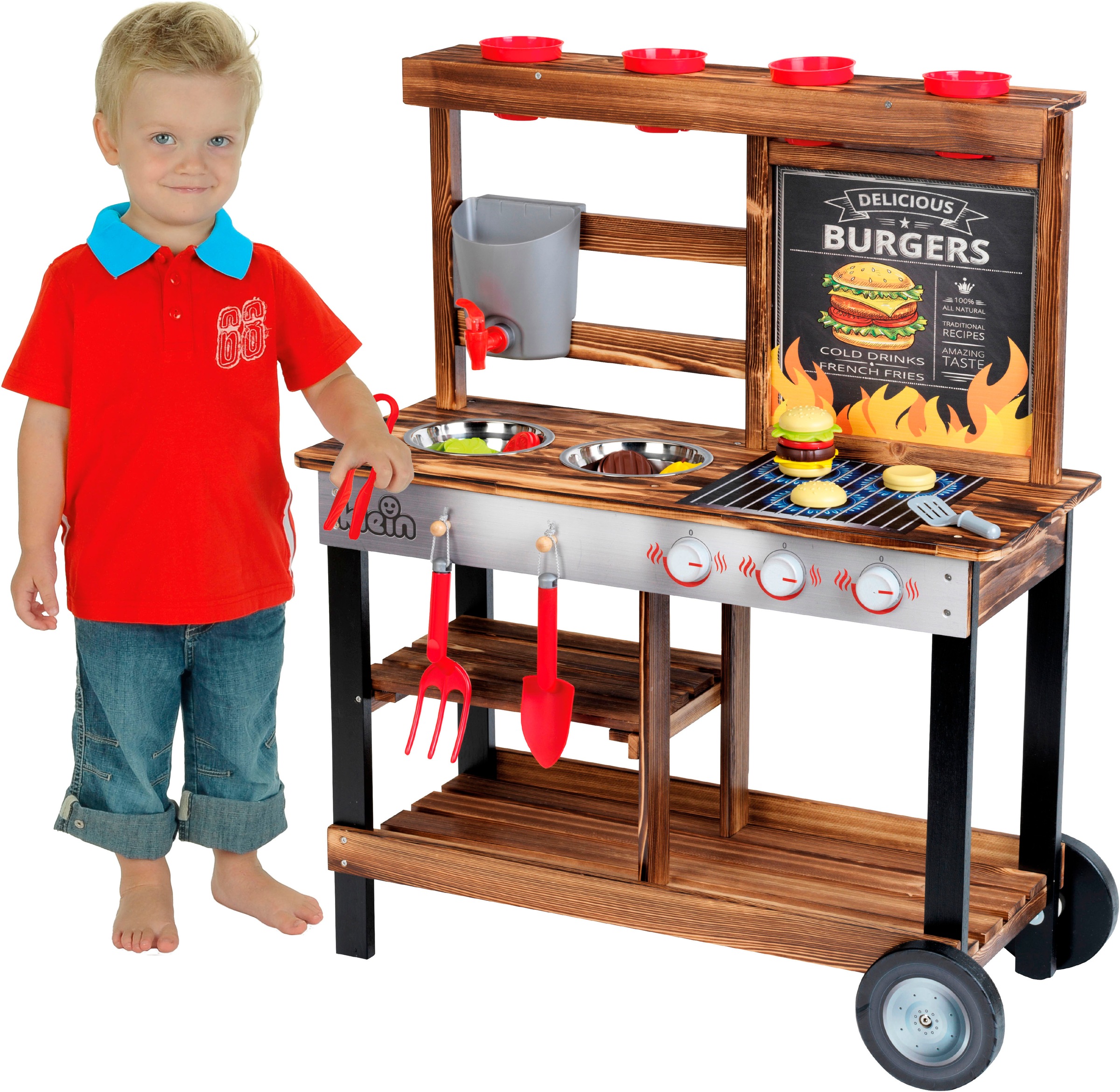 Klein Spielküche "Beach Picnic, BBQ Country Sommer Küche"