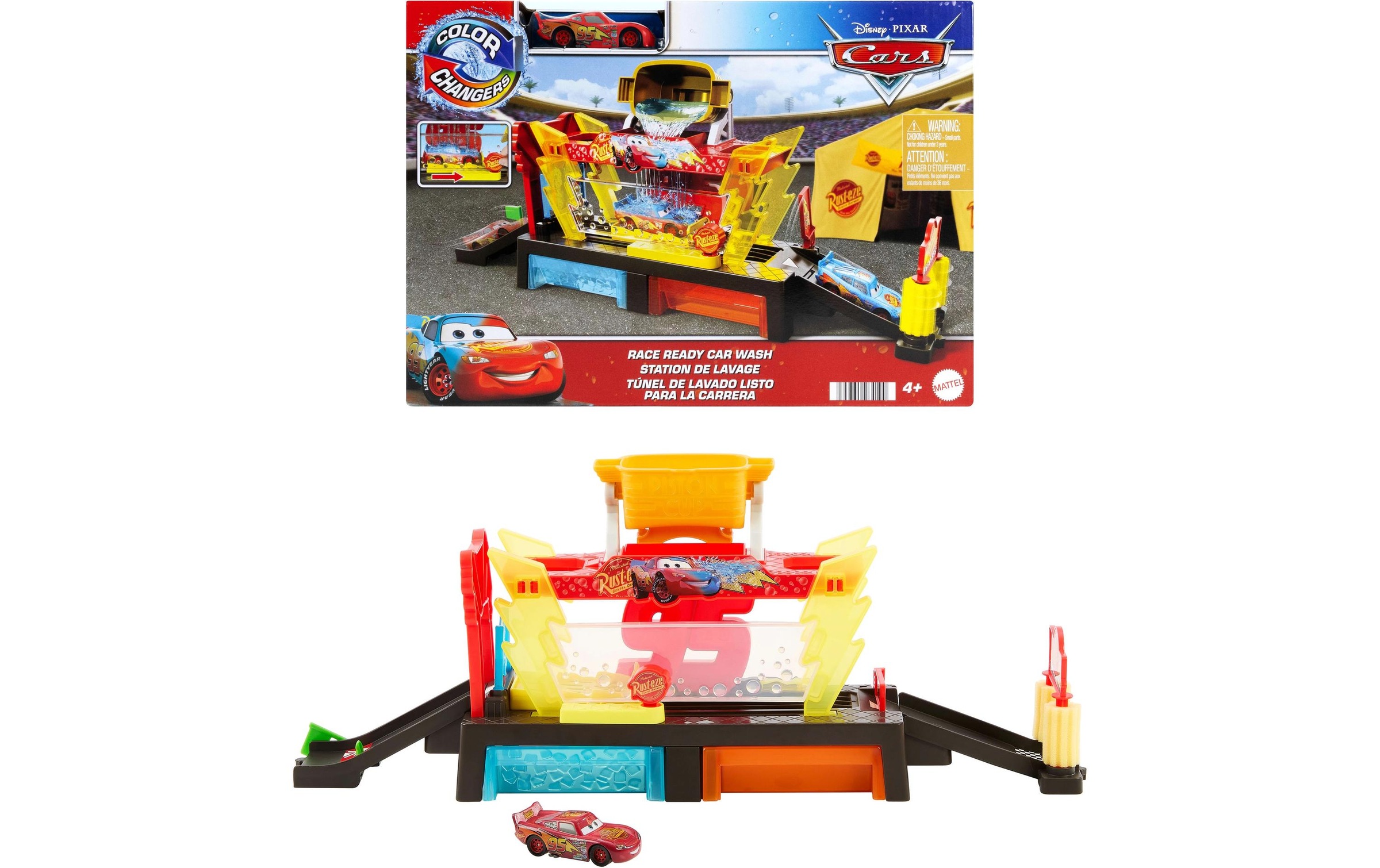 Image of Mattel Spiel-Gebäude "Disney Cars Autowaschanlagen-Spielset"