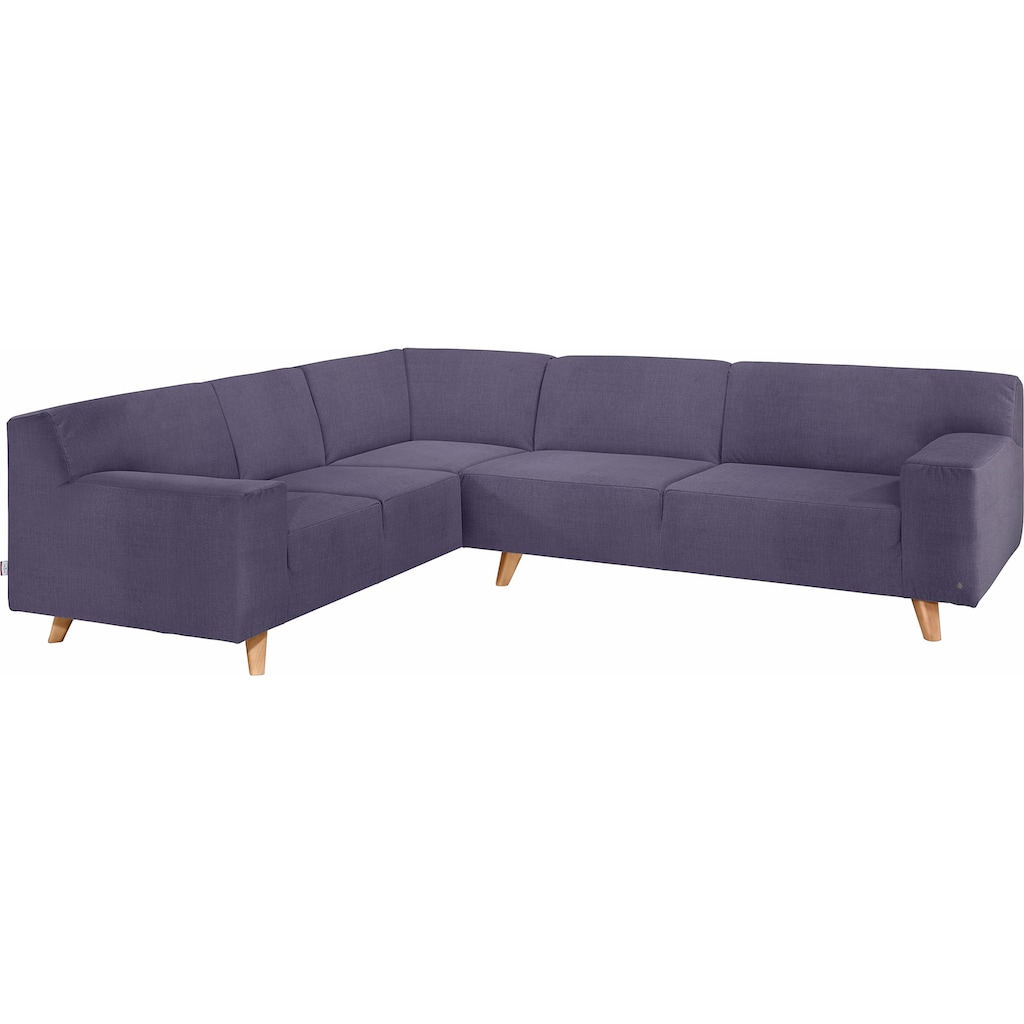 TOM TAILOR HOME Ecksofa »NORDIC PURE«, im Retrolook, Füsse Buche natur