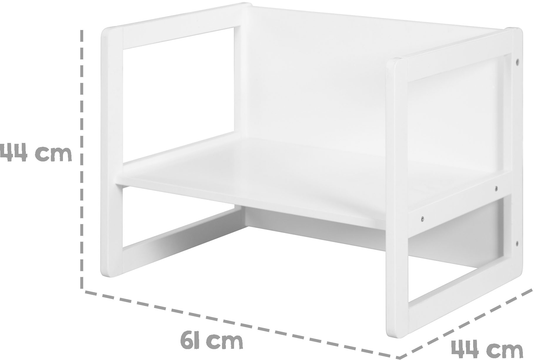 roba® Kindersitzgruppe »3in1, weiss«, als Wendehocker mit 3 verschiedenen  Höhen verwendbar Trouver sur | Kinderbänke