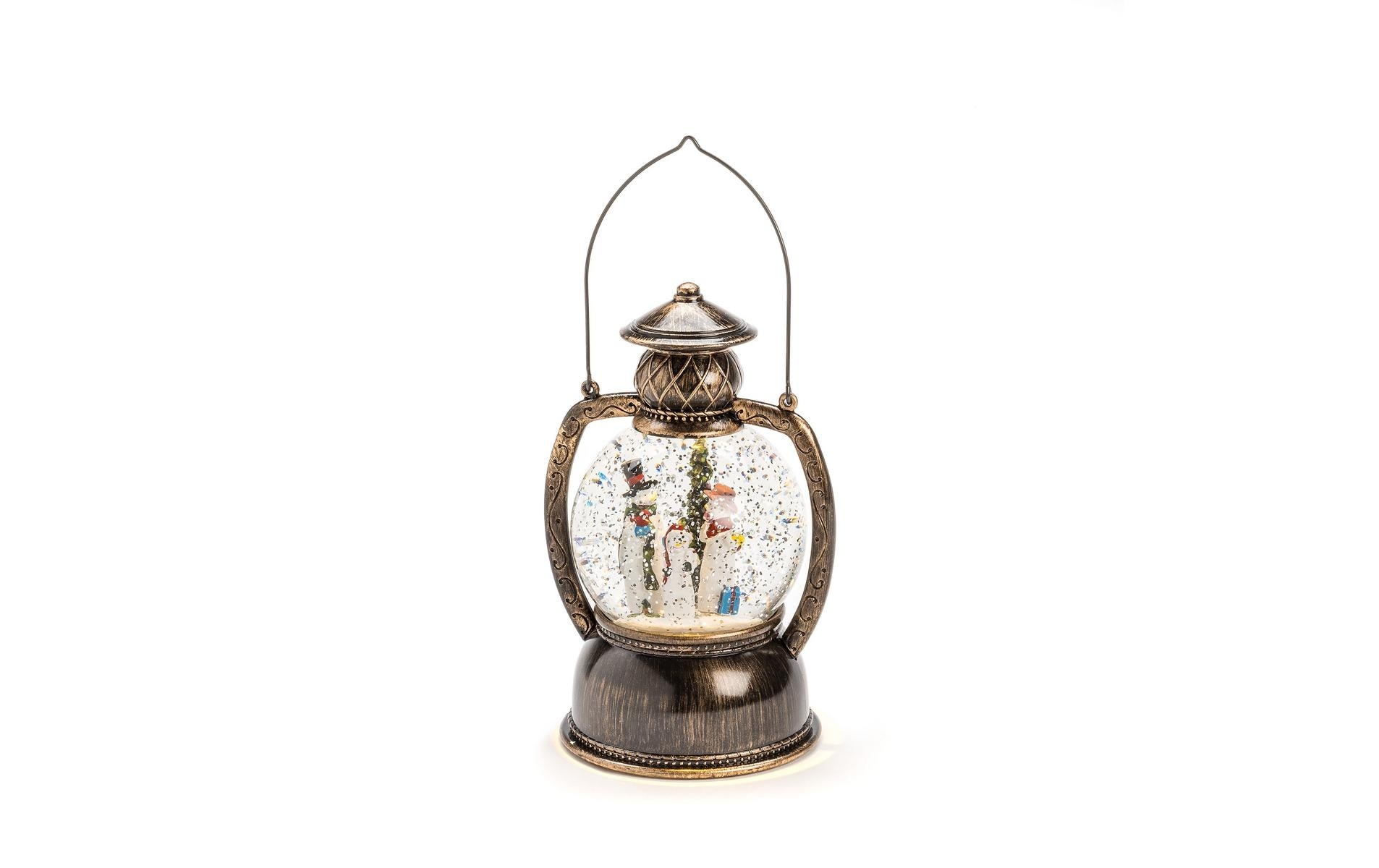 Image of KONSTSMIDE LED Laterne "Schneemannfamilie, Höhe: 20 cm" Warmweiss LED Kugellatern Schneemannfamilie