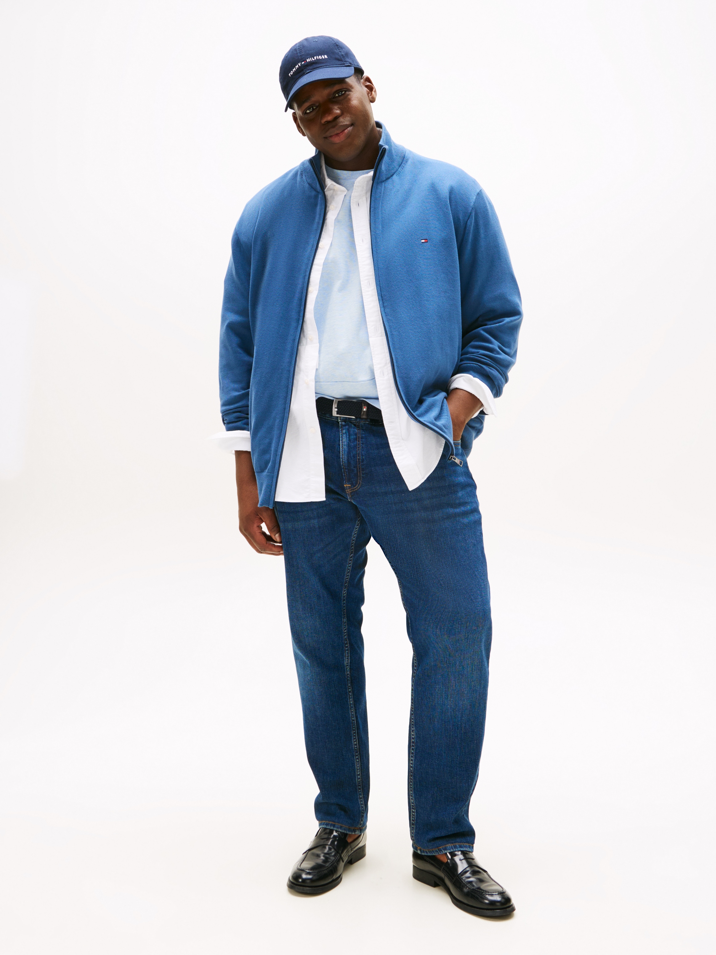 Tommy Hilfiger Big & Tall Strickjacke »BT-ESSENTIAL COTTON ZIP THRU-B«, Grossen Grössen