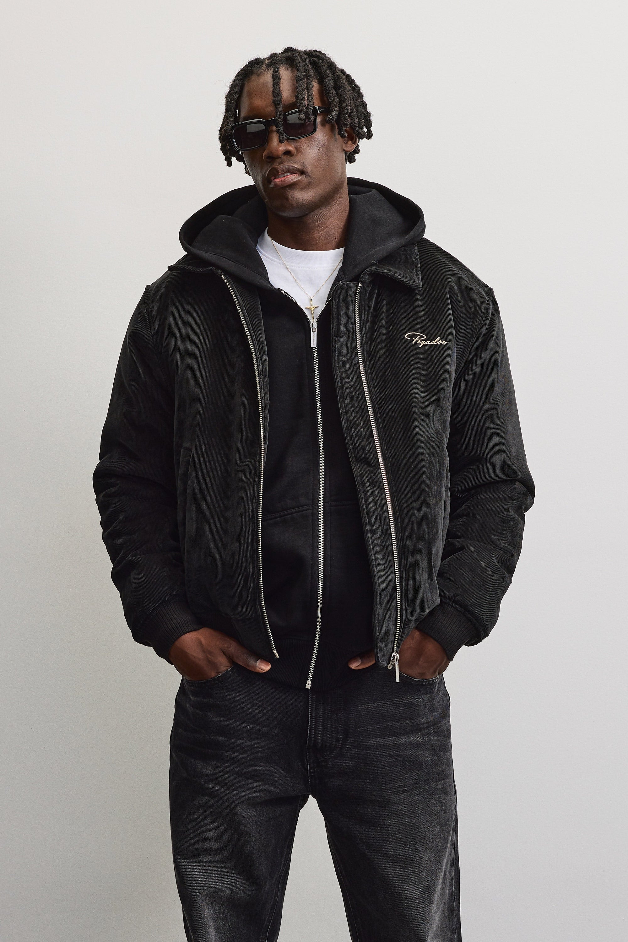 PEGADOR Veste bomber »CLUSONE CORD BOMBER JACKET« fibre synthétique, coupe régulière