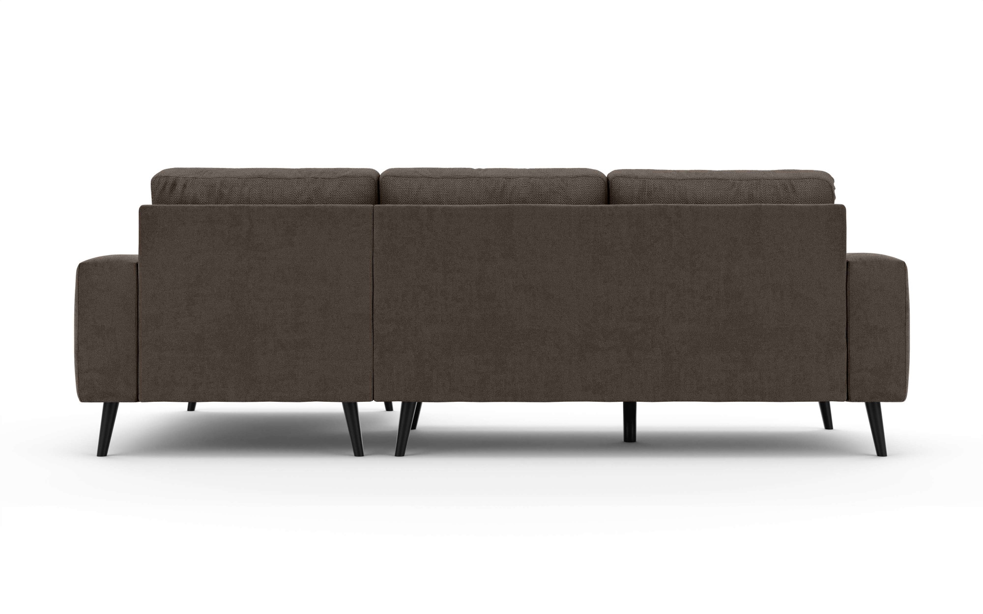 INOSIGN Ecksofa »SERINE mit Recamiere rechts/links bestellbar, Masse B/H/T 253/91/161 cm«, L-Form mit Wellenunterfederung, 3 Rückenkissen, ohne Bettfunktion