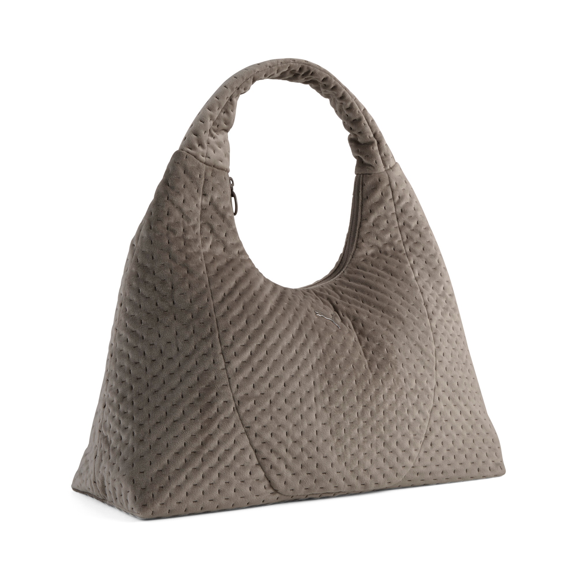 Image of PUMA Umhängetasche "UP VELVET LARGE PRISM BAG" grosses Volumen, unifarbenes Design, sportlicher Stil, Umhängetasche