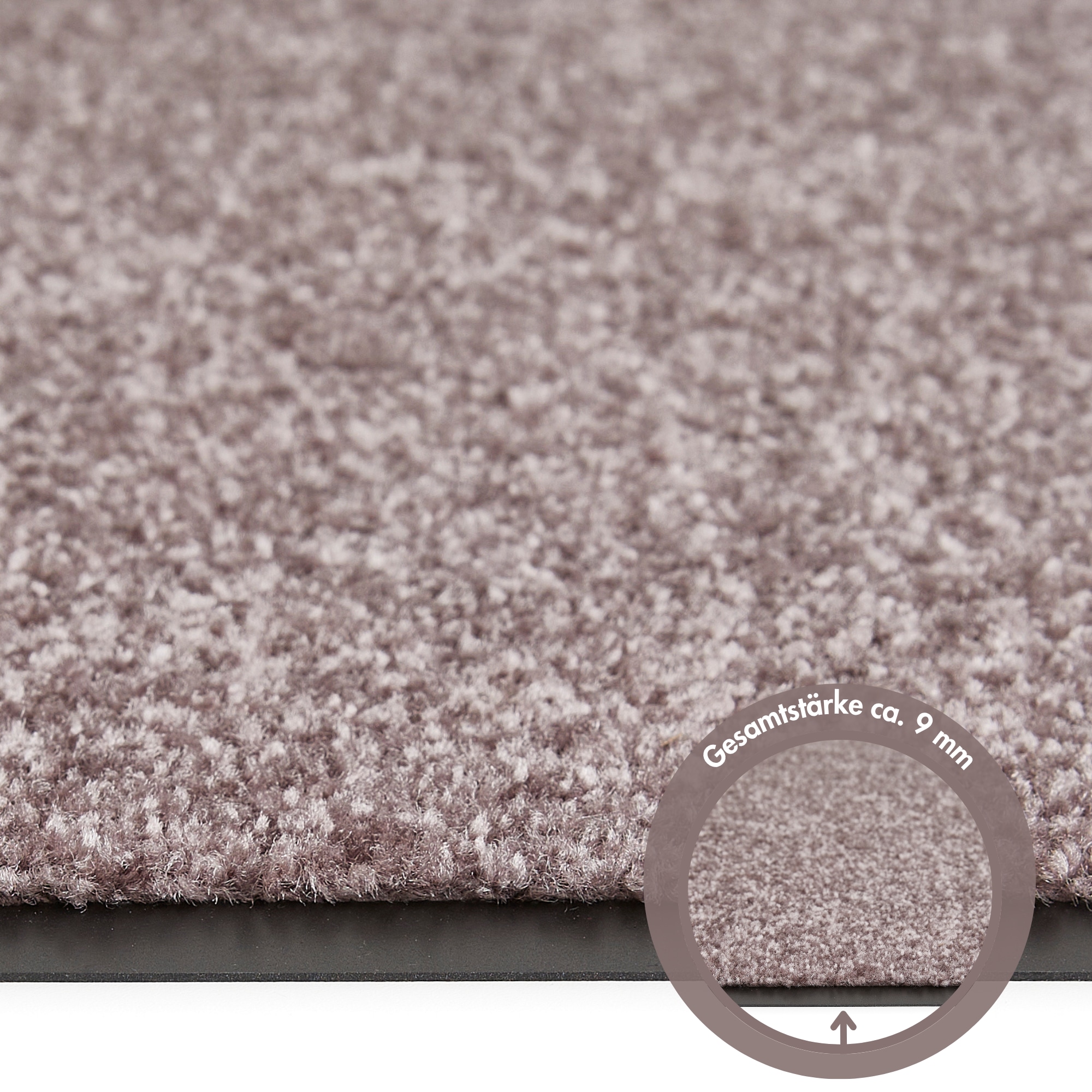 Andiamo Fussmatte »Super Wash & Clean, Made in Belgium« rechteckig 7 mm Höhe Schmutzfangmatte, Uni Farben, rutschhemmend, waschbar