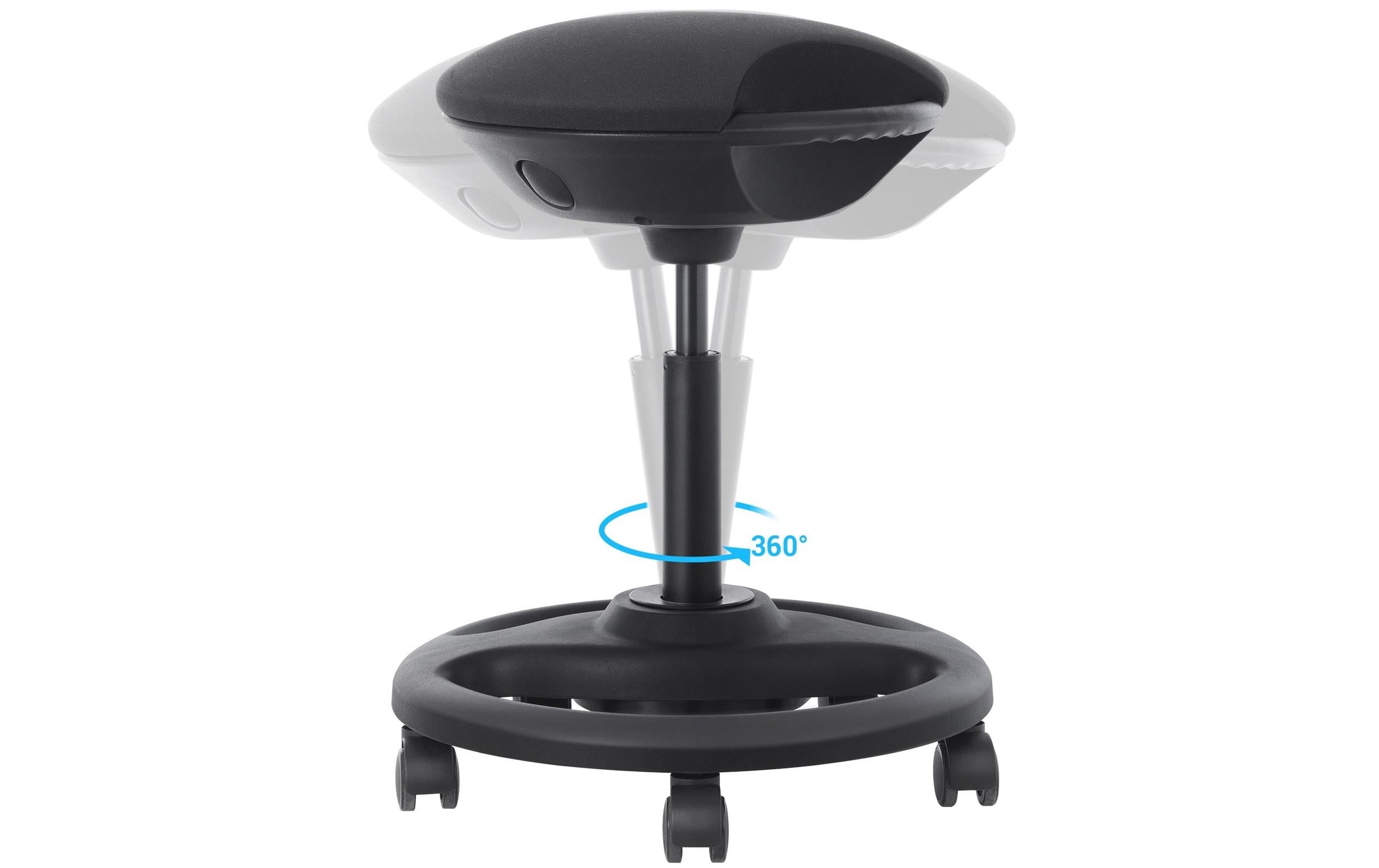 SONGMICS Tabouret »höhenverstellbar, mit Fusskreuz, Schwarz«