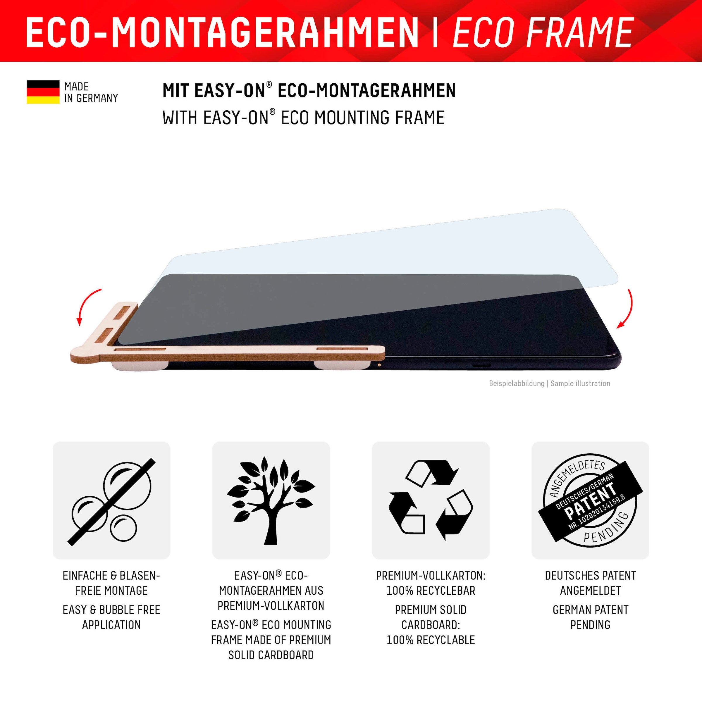 Displex Film de protection d'écran »Tablet Glass« für Samsung Galaxy Tab S7;Samsung Galaxy Tab S8;Samsung Galaxy Tab S9;Samsung Galaxy Tab S9 FE