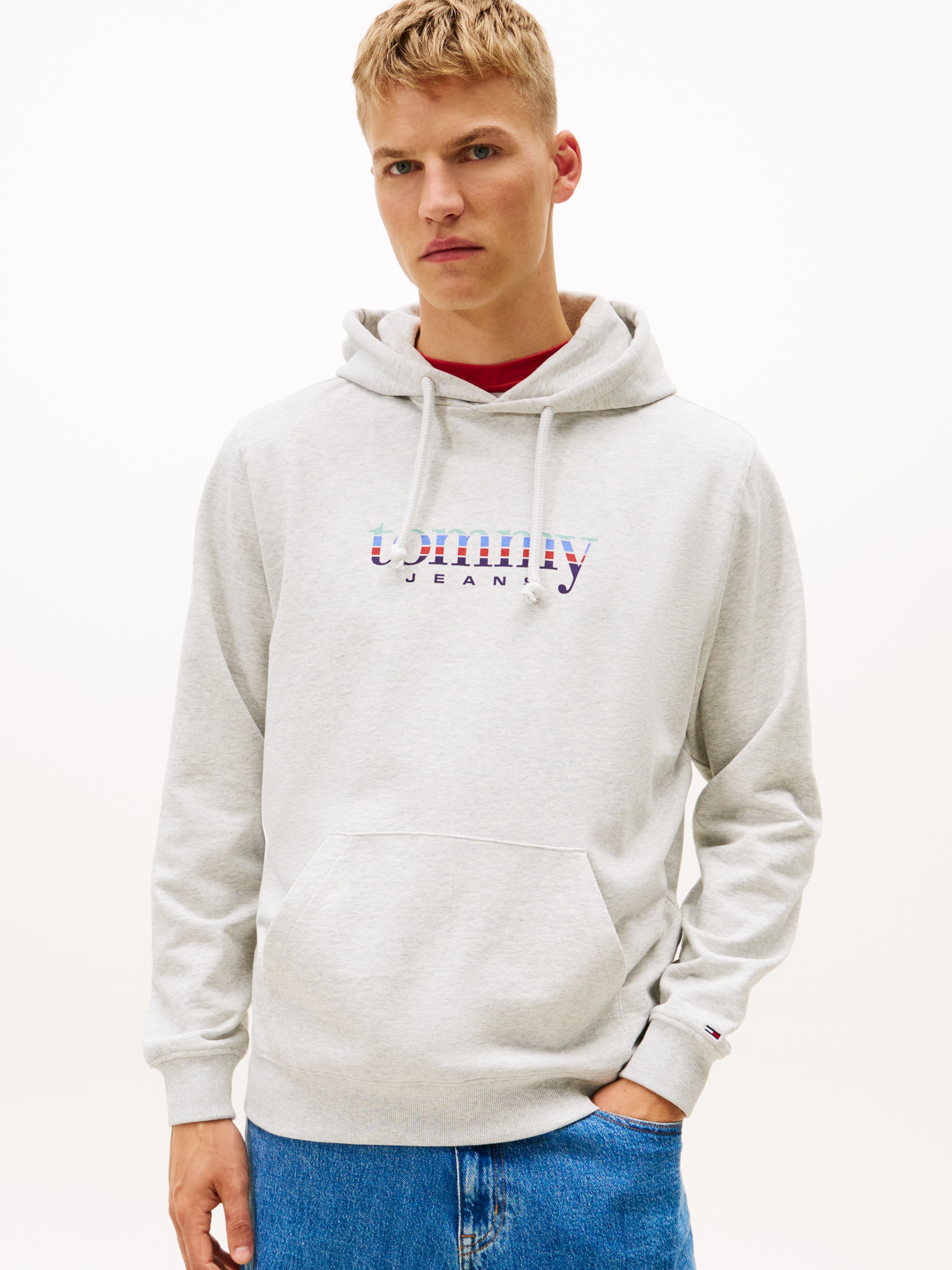 Image of Tommy Jeans Hoodie "TJM REG ENTRY DNA PLAY", regular fit, mehrfarbiges Logo, Sweatshirt