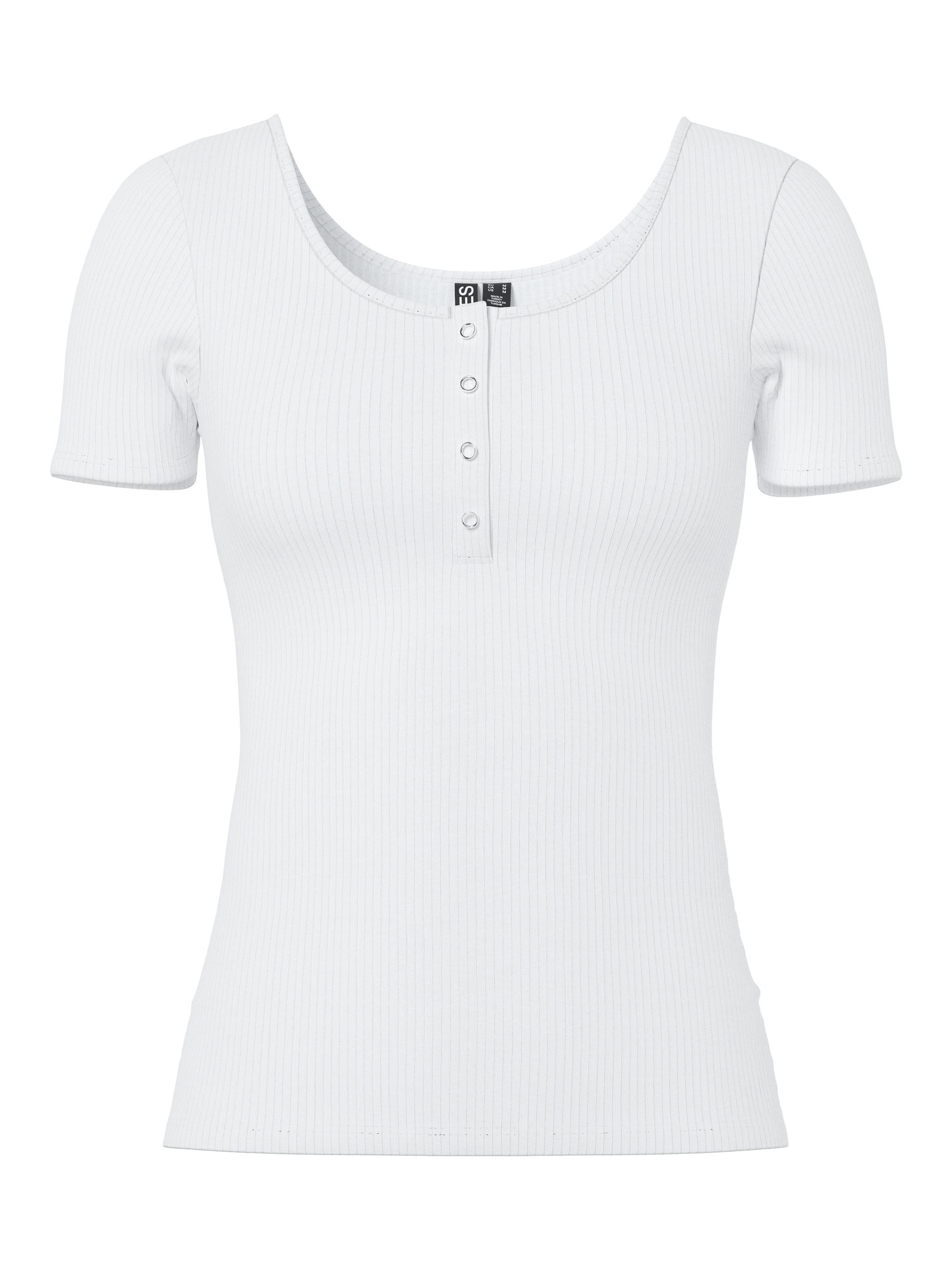 pieces T-shirt à manches courtes »PCKITTE SS TOP NOOS BC« Baumwollmischung, slim fit