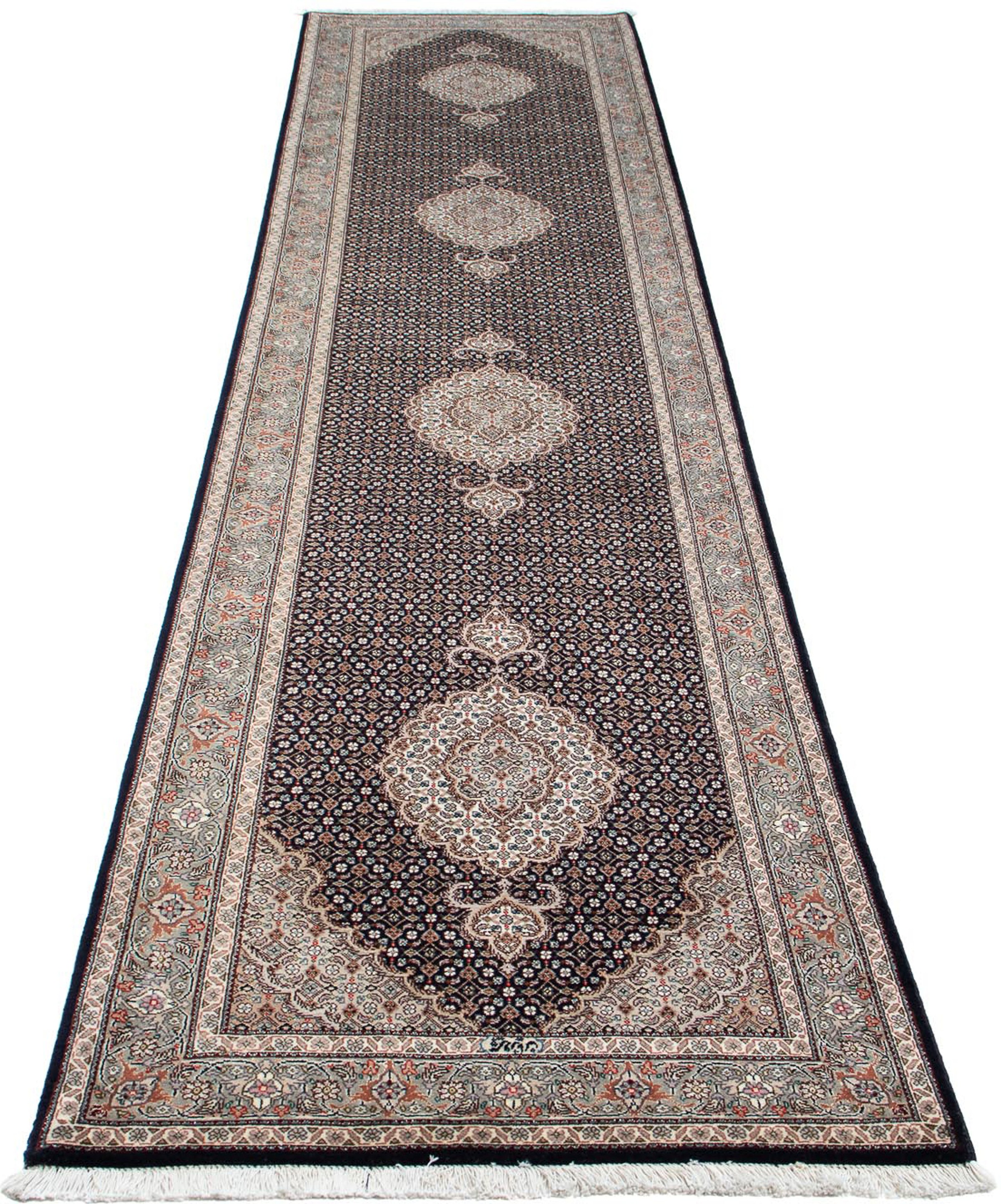 Image of morgenland Orientteppich »Perser - Täbriz - 389 x 83 cm - mehrfarbig«, rechteckig, 10 mm Höhe, Wohnzimmer, Handgeknüpft, Einzelstück mit Zertifikat bei Ackermann Versand Schweiz
