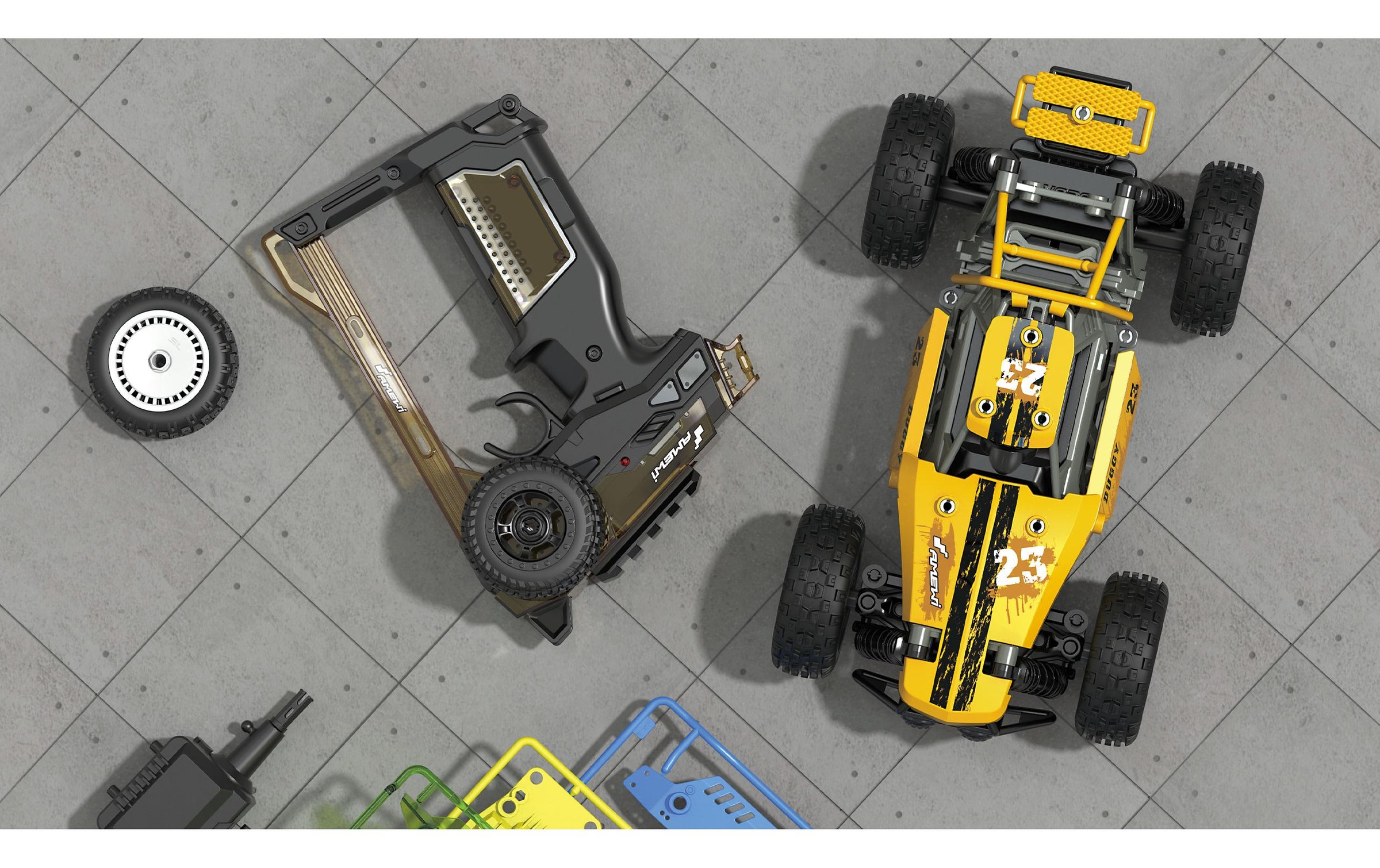 Amewi RC-Buggy »CoolRC DIY Oldscool 2WD Bausatz,«