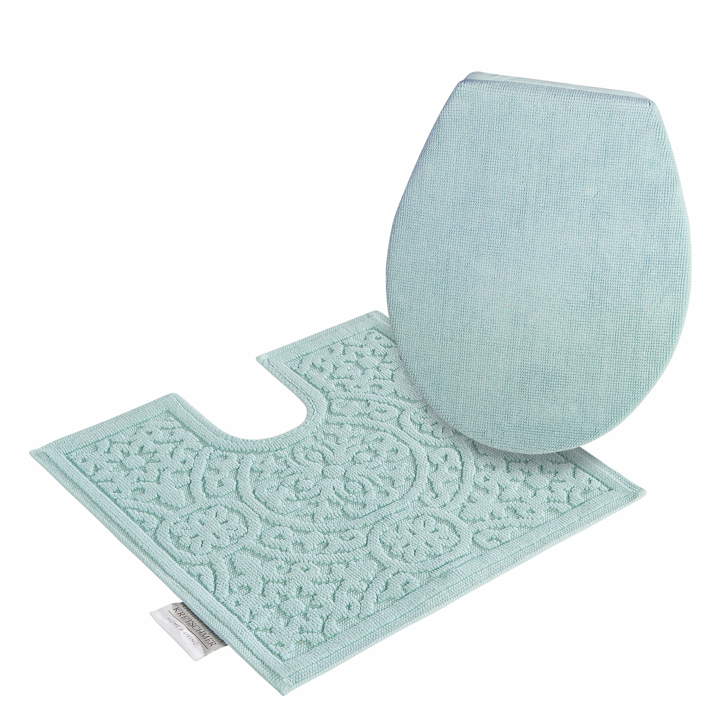 Guido Maria Kretschmer Home&Living Badematte »Garden Pastels«, rutschhemmend beschichtet, fussbodenheizungsgeeignet-schnell trocknend-strapazierfähig, Badteppich, Hoch-Tief-Effekte, auch als 2 tlg. Set erhältlich