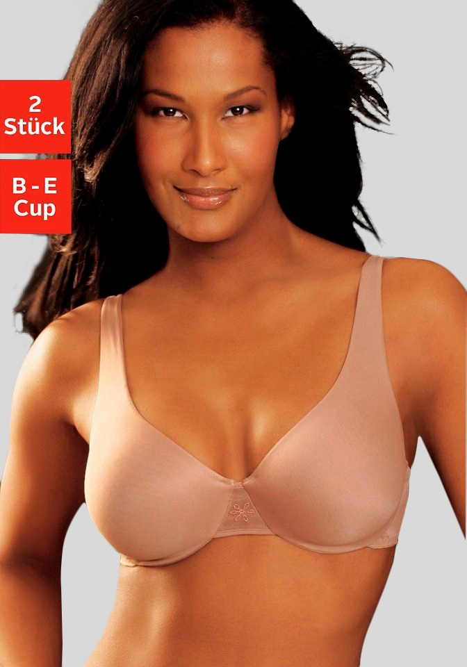 Image of Nuance T-Shirt-BH Packung, 2 Stück, mit Bügel & nahtlosen Cups – auch ideal für grosse Grössen