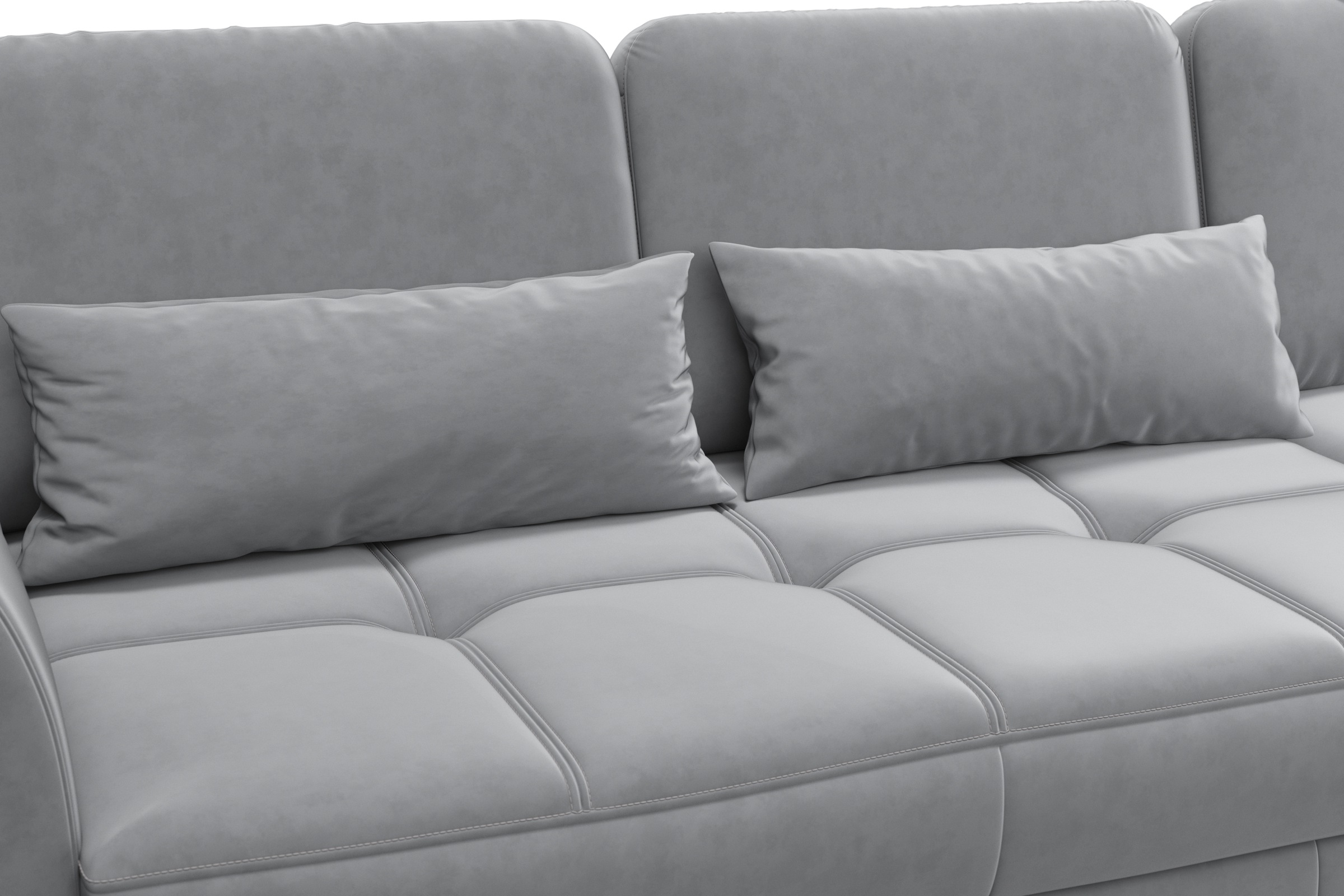 sit&more Ecksofa »Bendigo L-Form« inklusive Sitztiefenverstellung, Bodenfreiheit 12 cm, in 2 Fussfarben