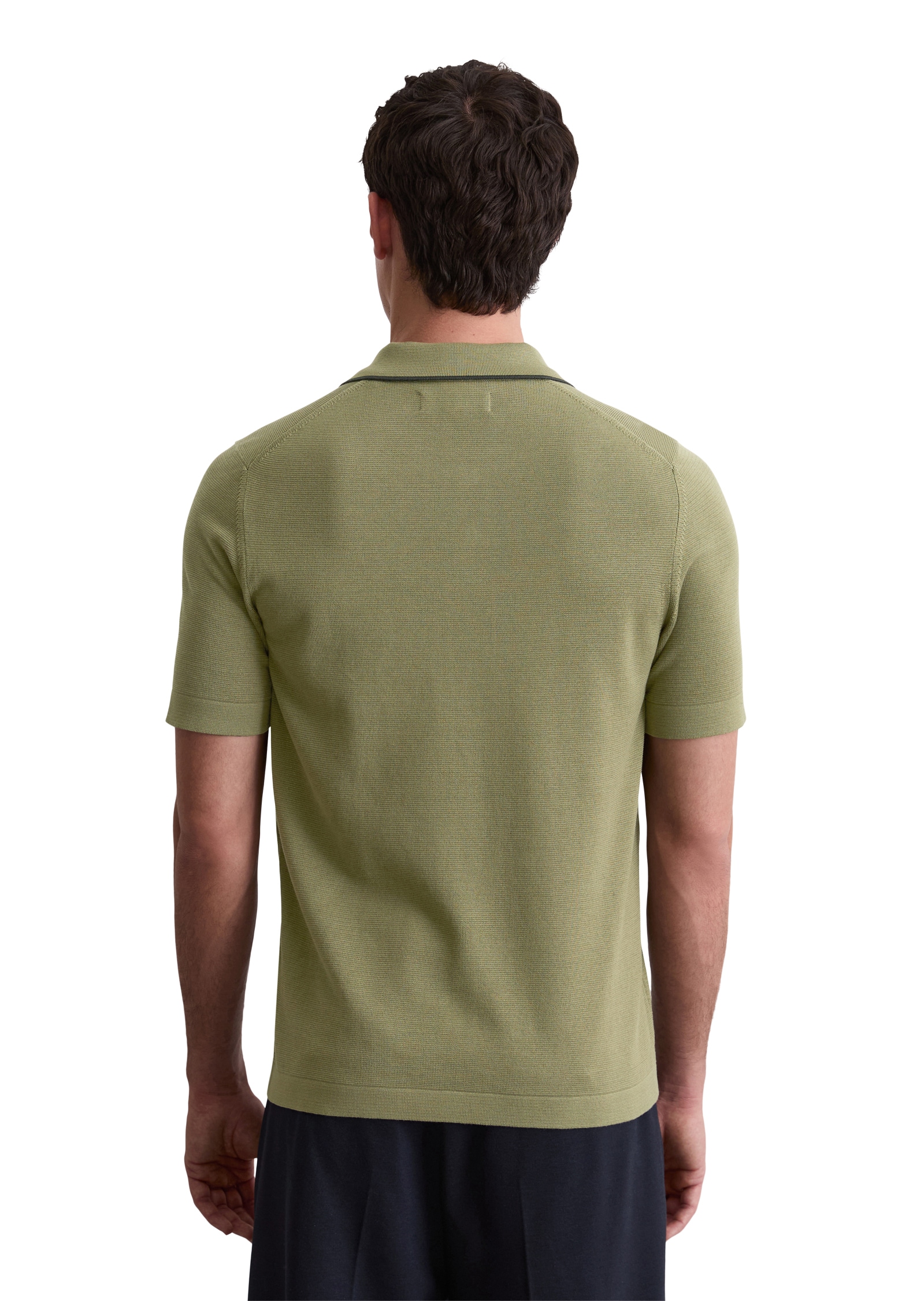 Marc O'Polo Poloshirt »DFB Travel Collection«, aus Strick, aus reiner Bio-Baumwolle, regular fit