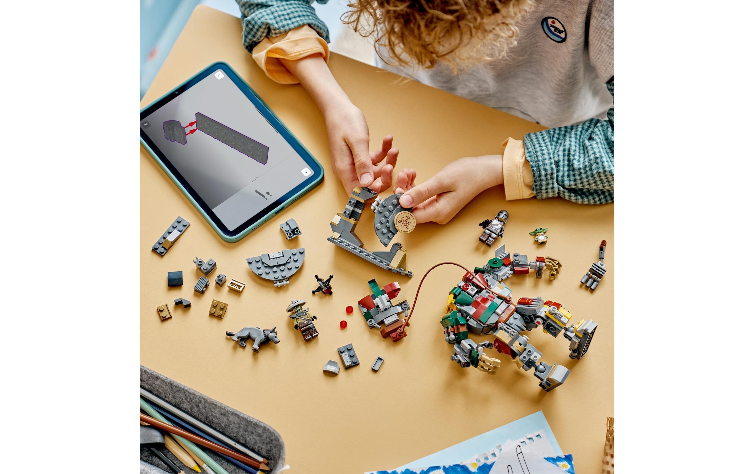 LEGO® Konstruktionsspielsteine »Showdown mit dem Wächterdroiden am Huttenpalast (75451)« LEGO Star Wars; Made in Europe