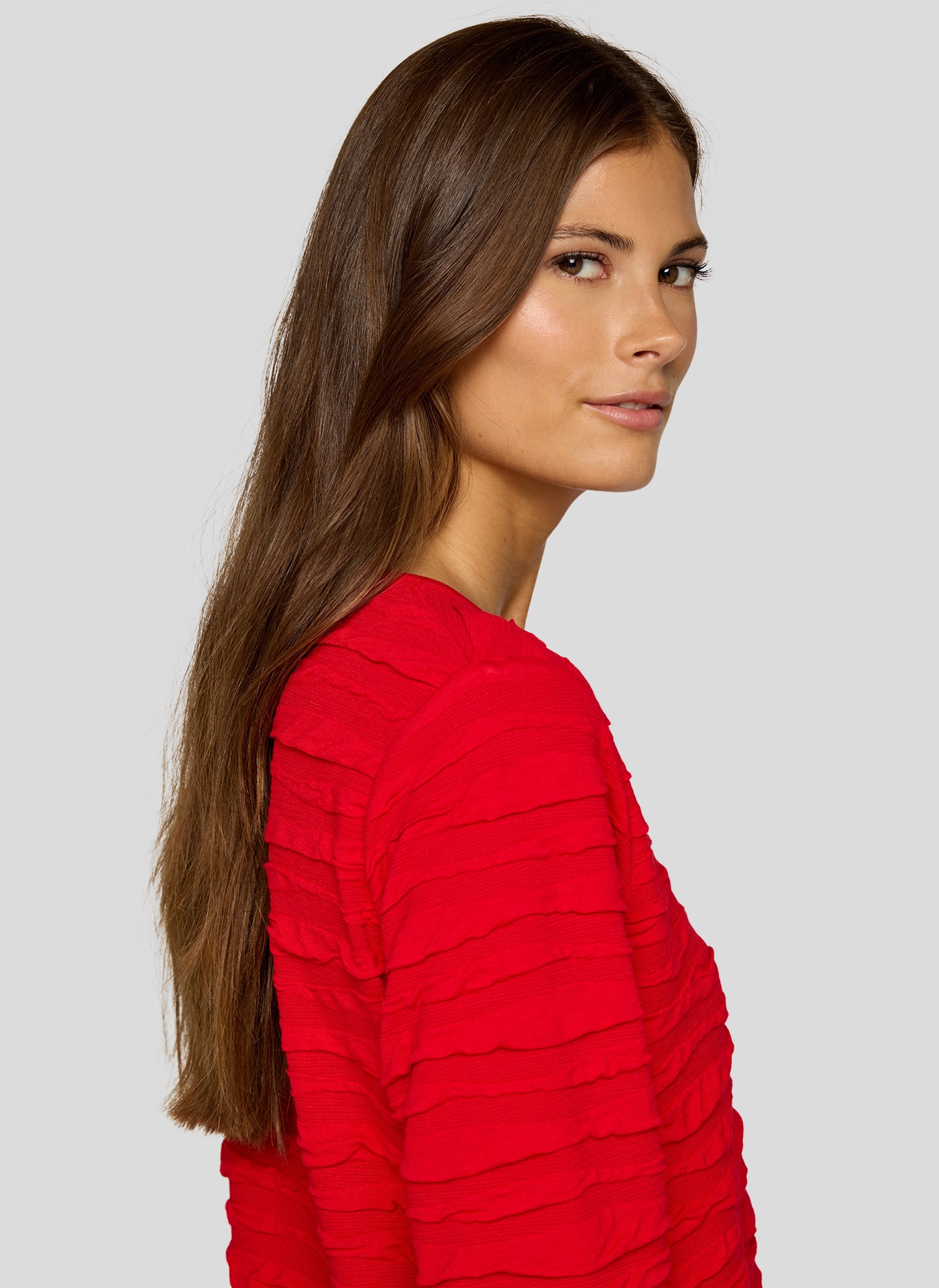 Rabe 3/4-Arm-Shirt mit Struktur Muster