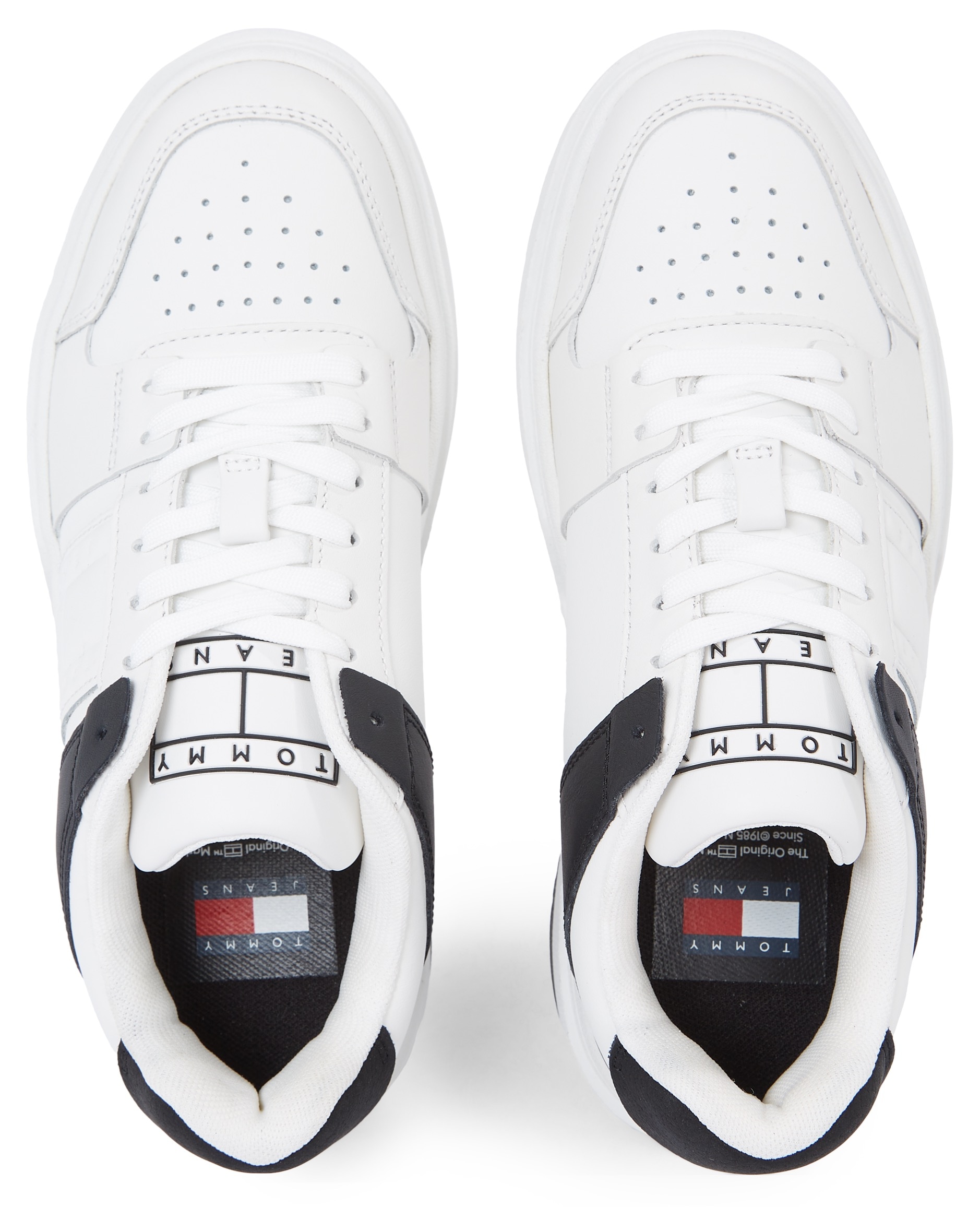 Tommy Jeans Plateausneaker »THE BROOKLYN LEATHER«, im lässigen Street-Look, Freizeitschuh, Halbschuh, Schnürschuh