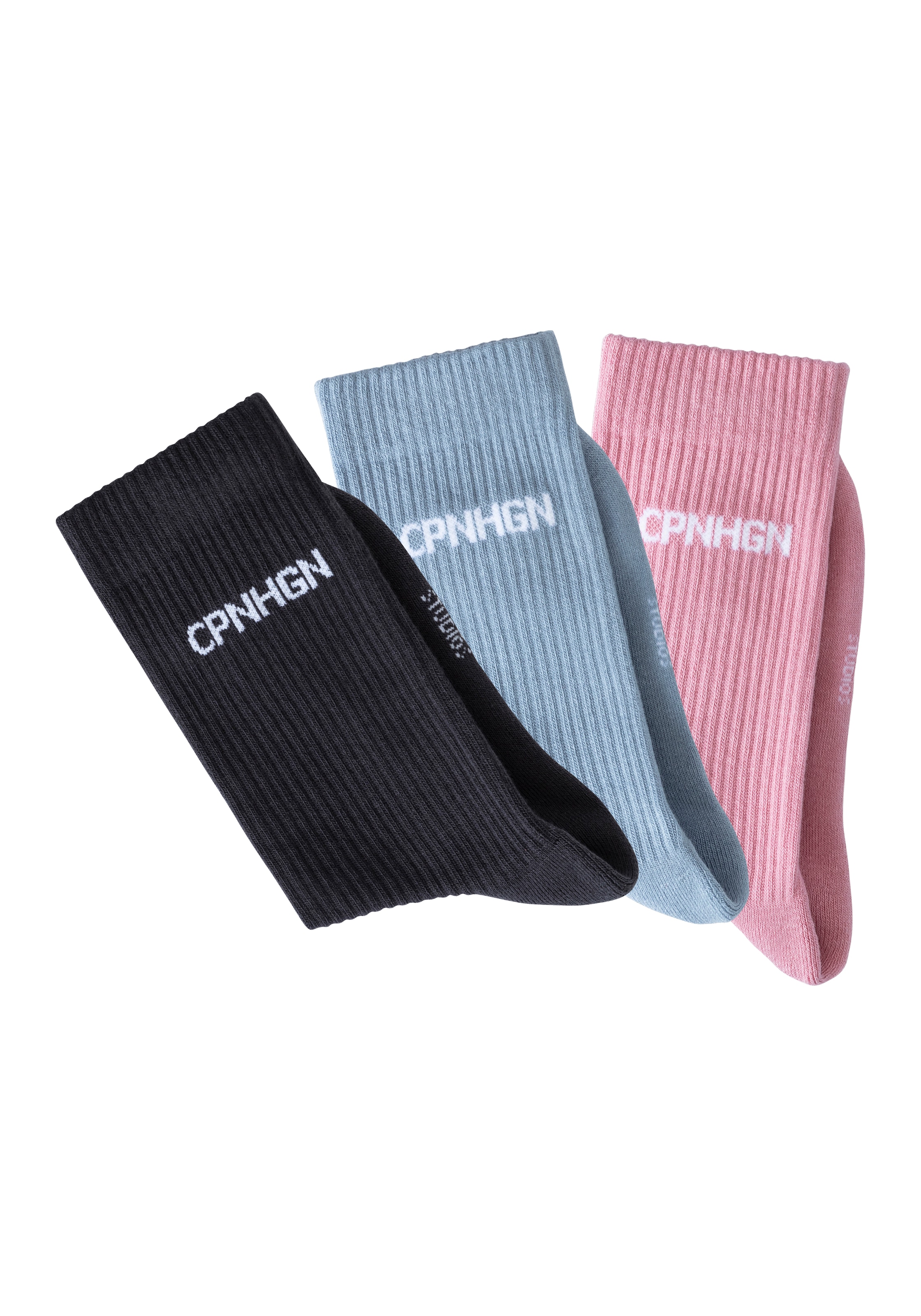 Copenhagen Studios Tennissocken, (Packung, 3 Paar), mit Halbfussfrottee