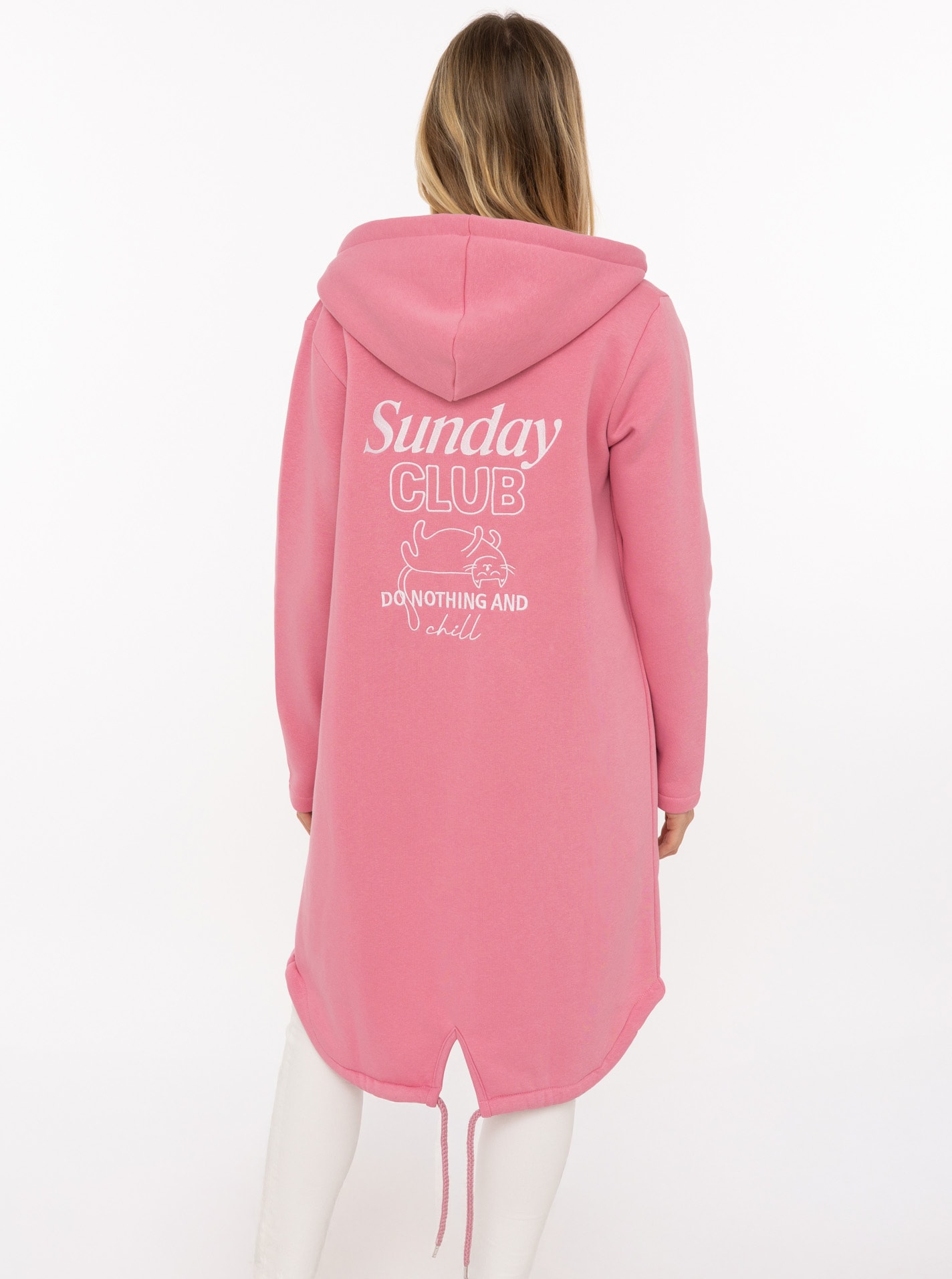 Zwillingsherz Kurzmantel »"Sunday Club"« mit Stickerei, Taschen und Reissverschluss
