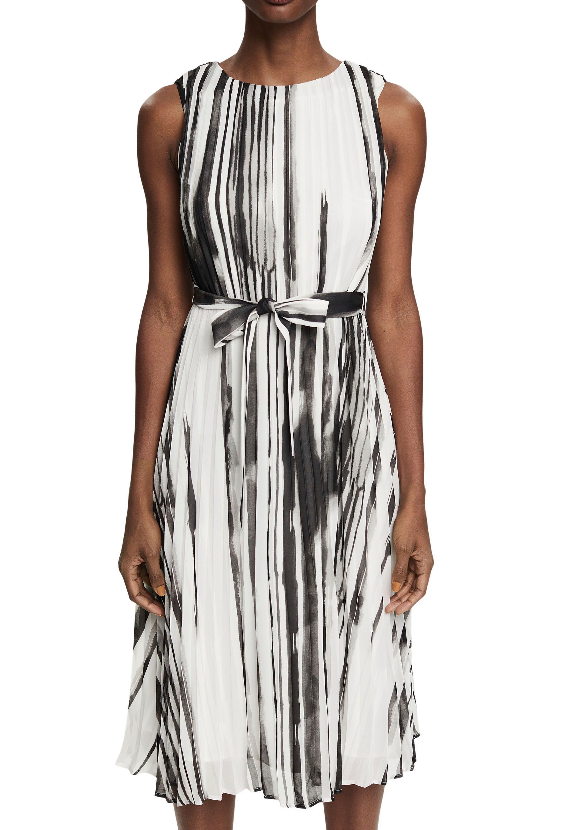 Image of Esprit Collection Plisseekleid, (mit Bindeband), mit Taillenband bei Ackermann Versand Schweiz