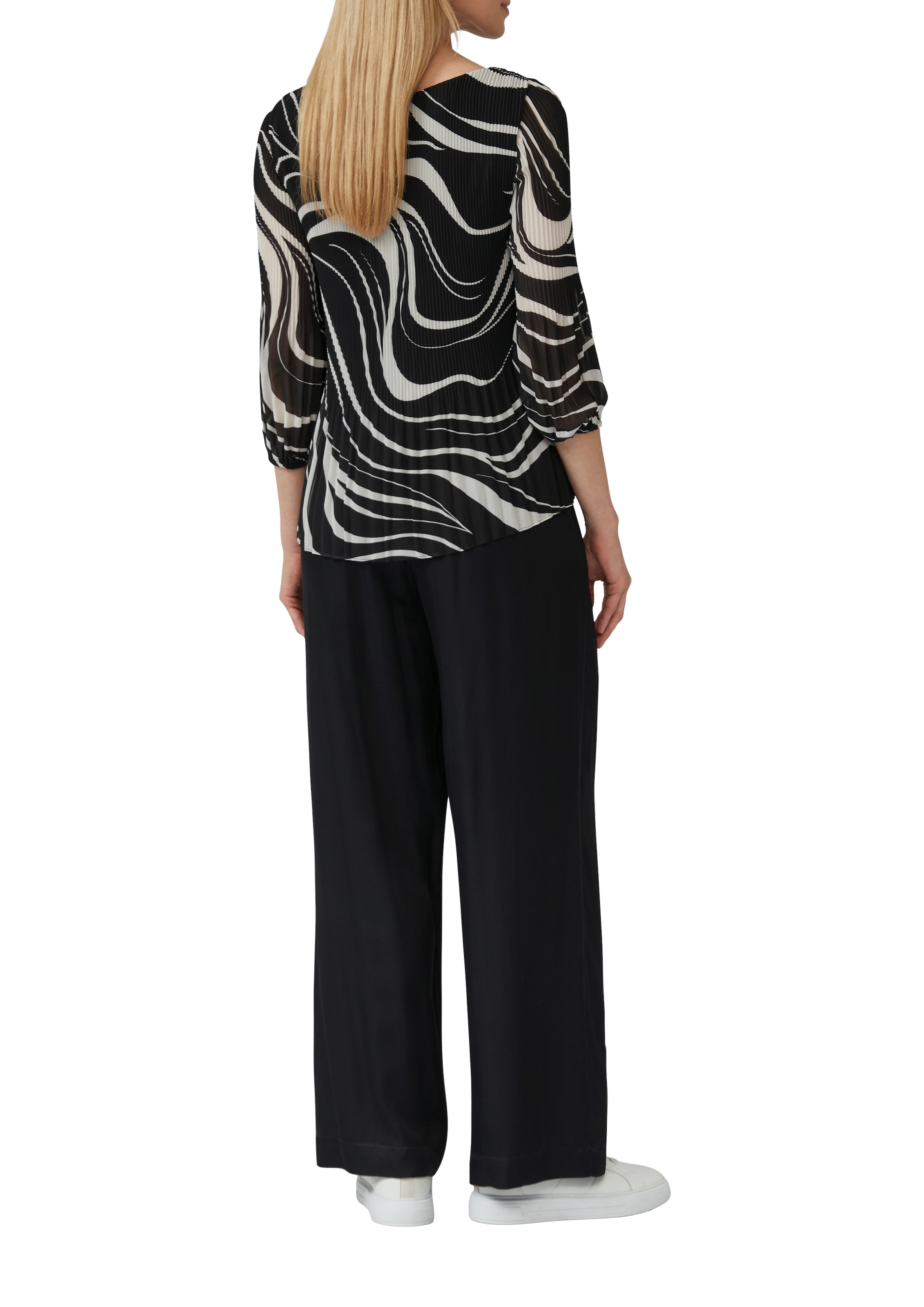 s.Oliver BLACK LABEL Klassische Bluse, mit All-Over Print