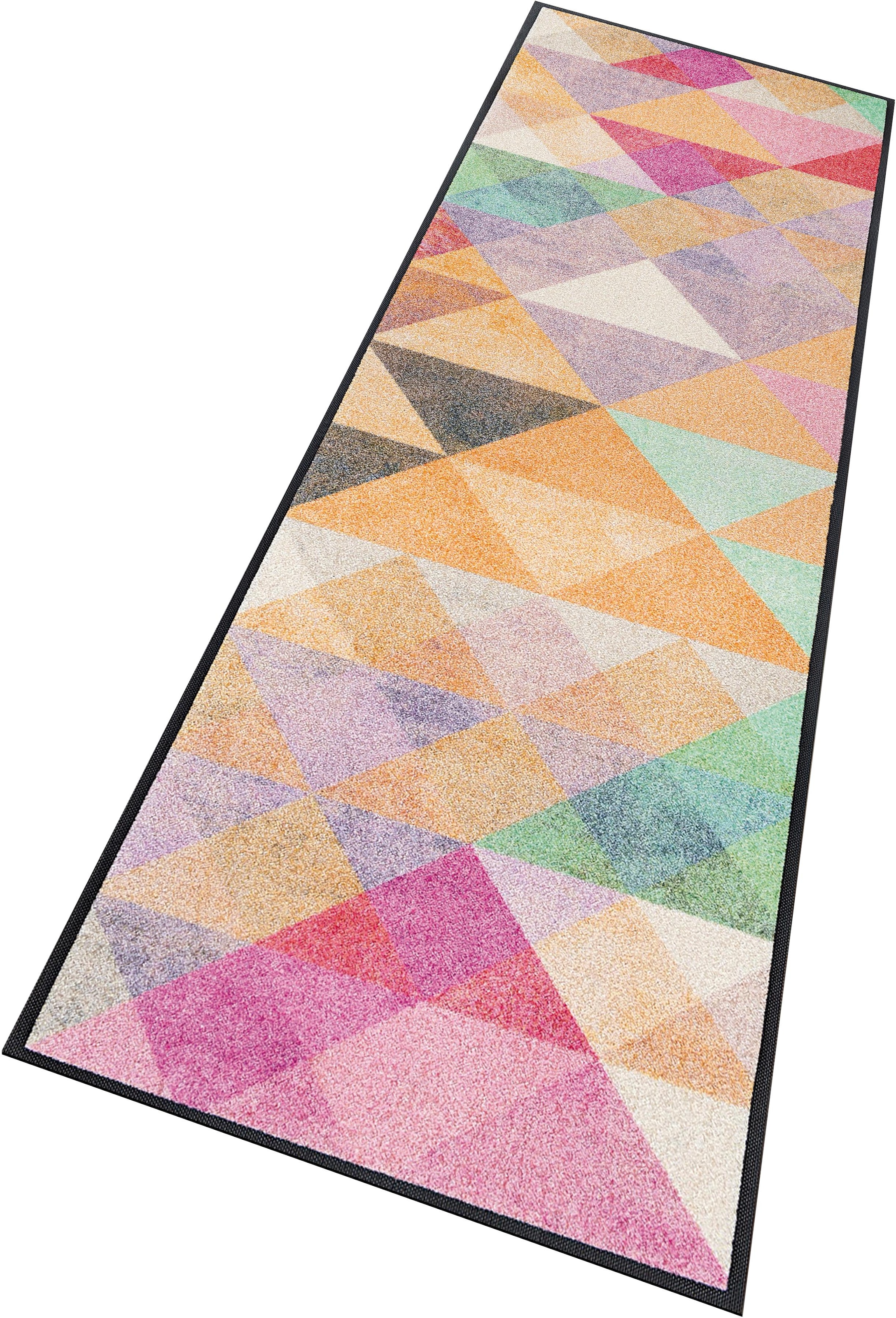 Image of wash+dry by Kleen-Tex Läufer "Snorre" rechteckig 7 mm Höhe Schmutzfangläufer, modernes geometrisches Design, rutschhemmend
