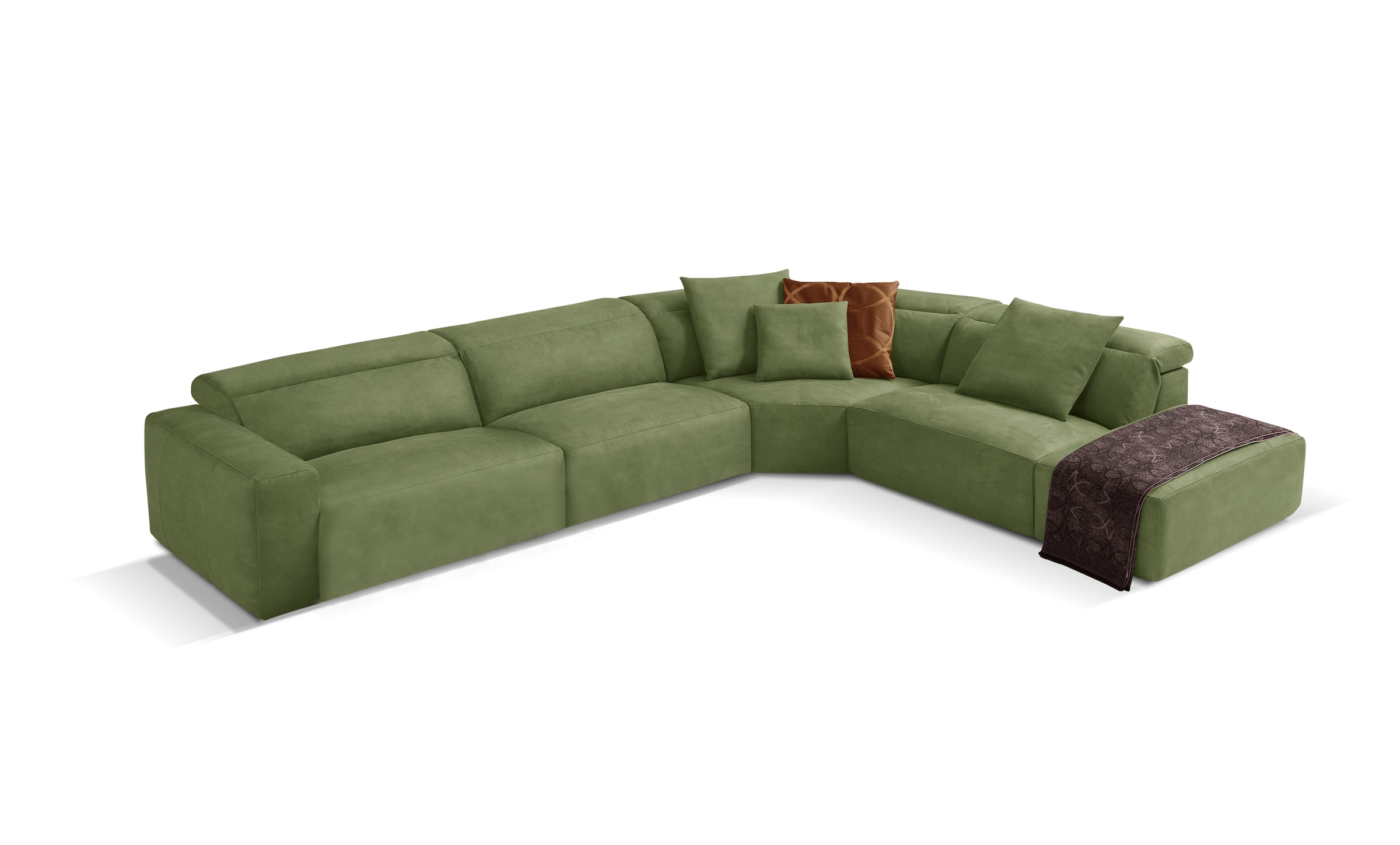 Image of Egoitaliano Ecksofa "Beverly, extravangantes Designsofa mit erstklassigem Sitzkomfort" wahlweise mit elektrischer Relaxfunktion, Kopfteilverstellung