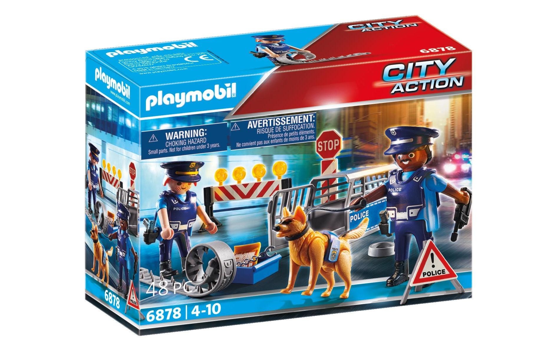 Image of Playmobil Spielbausteine "City Action Police-Strassensperre 6878"