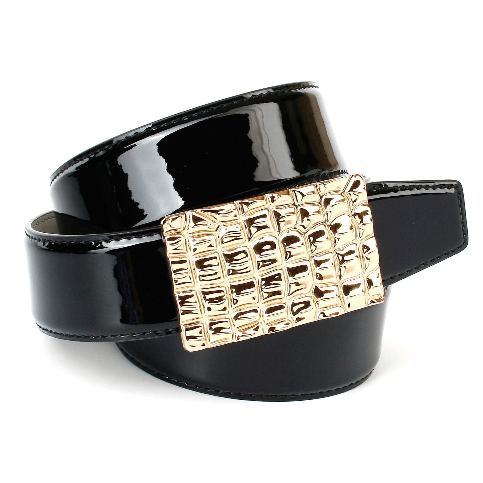 Image of Anthoni Crown Ledergürtel, mit glänzender Krokomusterschliesse bei Ackermann Versand Schweiz